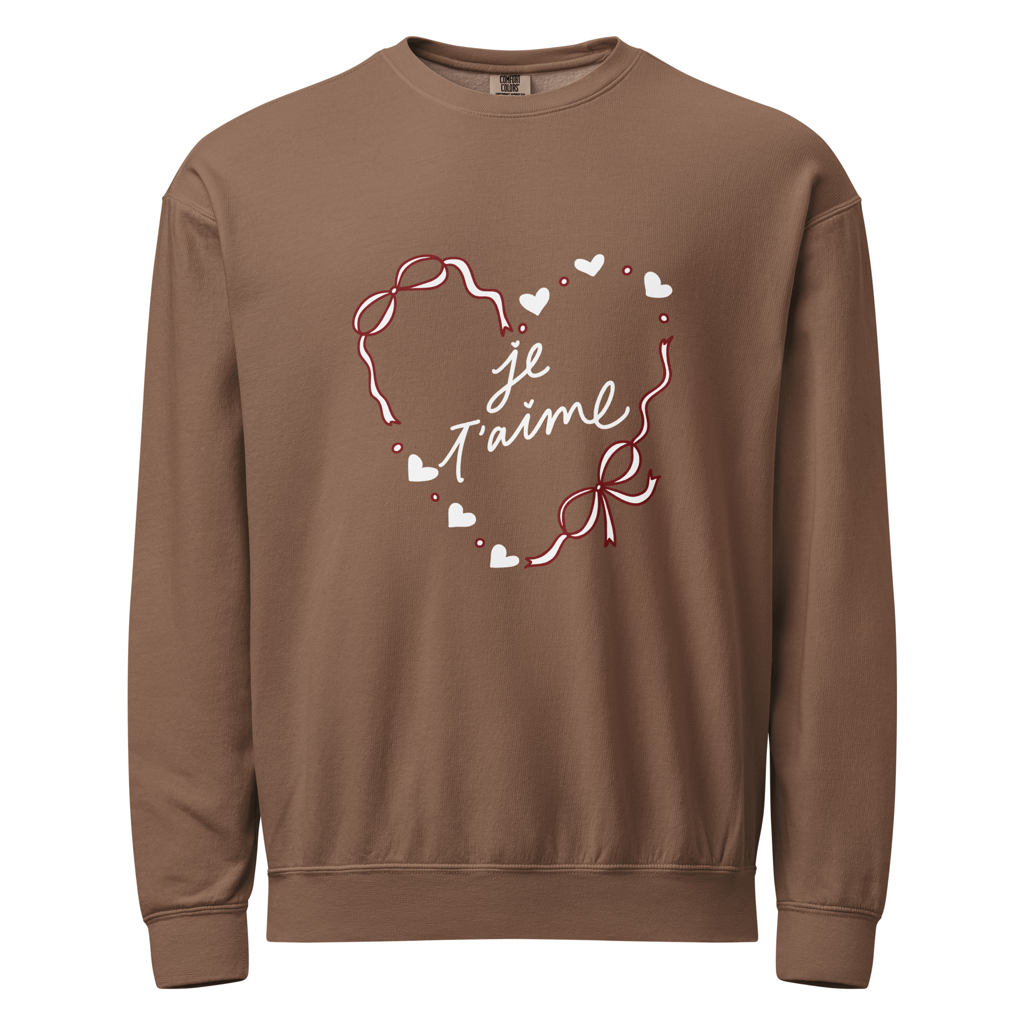 unisex-garment-dyed-lightweight-fleece-crewneck-sweatshirt-i-comfort-colors-1466-espresso-front-69714ccd318d0.png