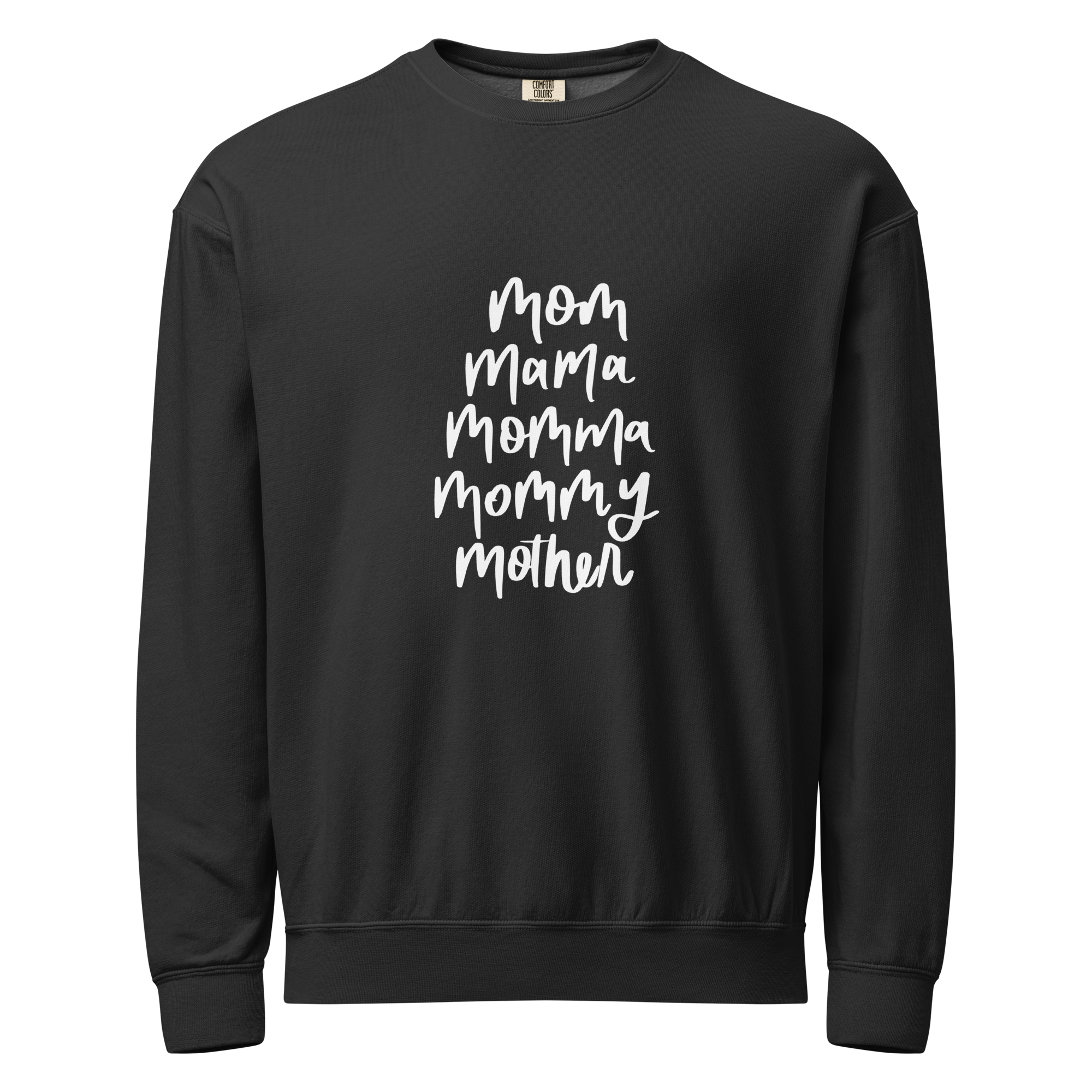 unisex-garment-dyed-lightweight-fleece-crewneck-sweatshirt-i-comfort-colors-1466-black-front-6a15e3e4b499c.png