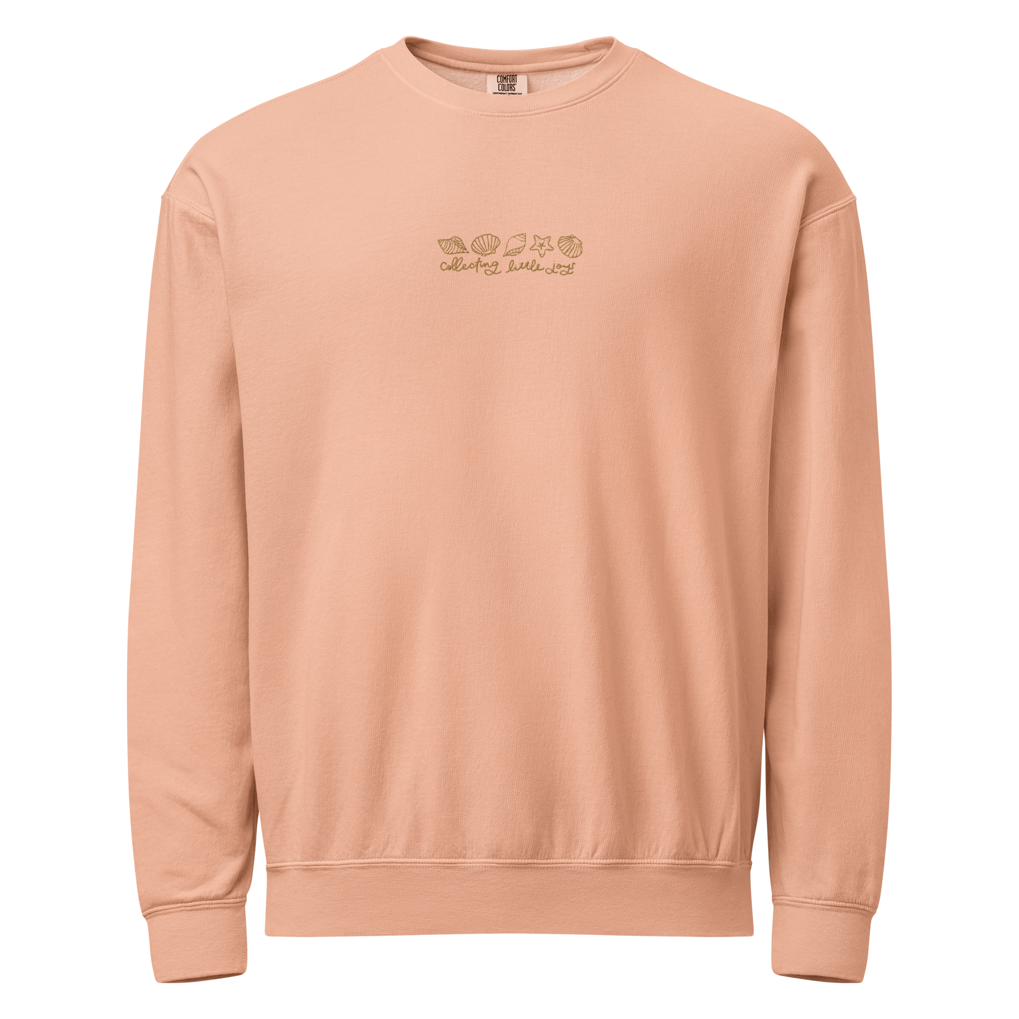 unisex-garment-dyed-lightweight-fleece-crewneck-sweatshirt-i-comfort-colors-1466-peachy-front-6a5fcd74d04e1.png