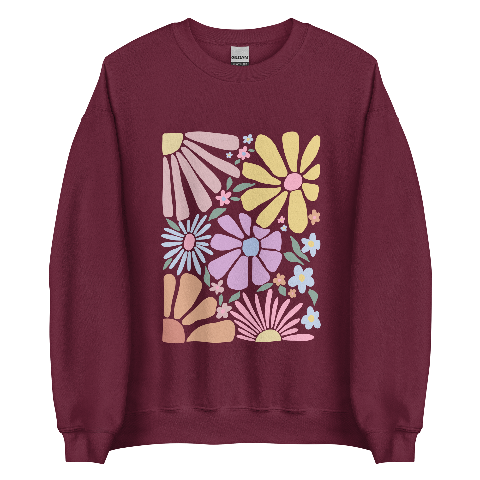 unisex-crew-neck-sweatshirt-maroon-front-68ae298be0543.png