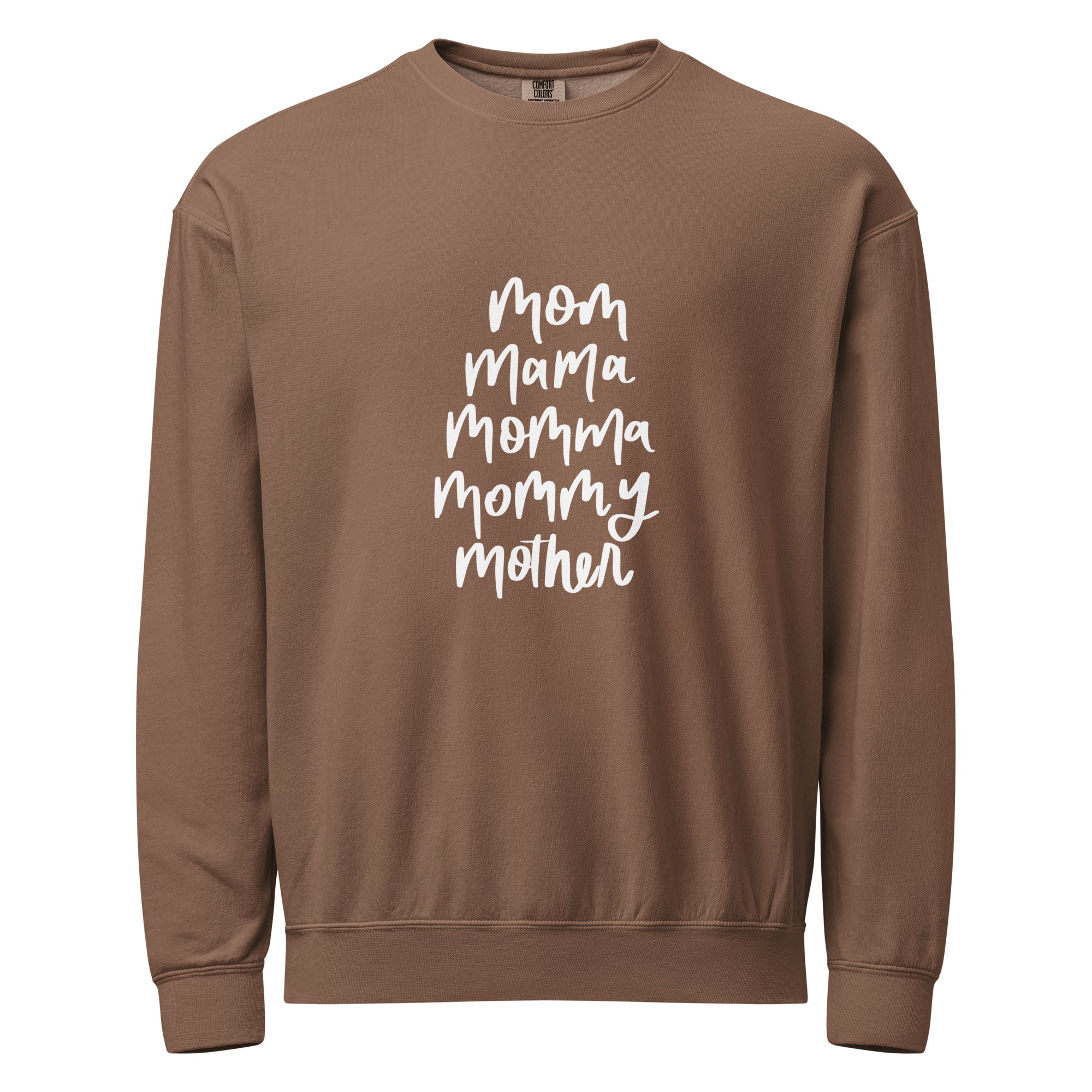 unisex-garment-dyed-lightweight-fleece-crewneck-sweatshirt-i-comfort-colors-1466-espresso-front-6a15e3e4b4c2a.png