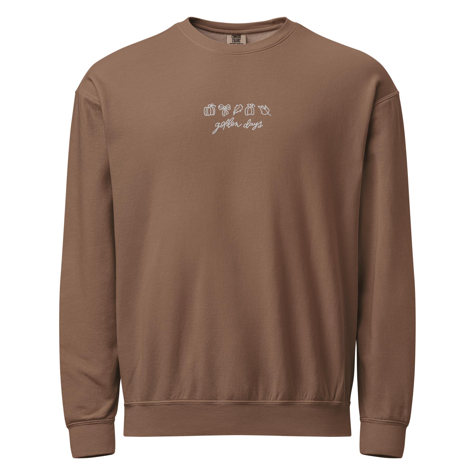 unisex-garment-dyed-lightweight-fleece-crewneck-sweatshirt-i-comfort-colors-1466-espresso-front-6a970d638ced8.png