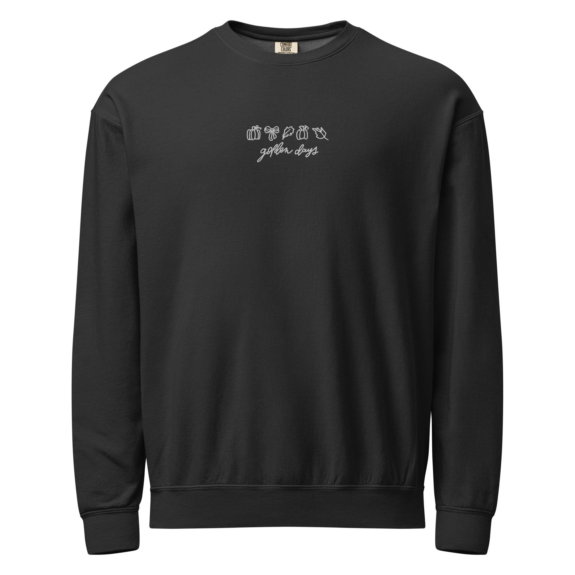 unisex-garment-dyed-lightweight-fleece-crewneck-sweatshirt-i-comfort-colors-1466-black-front-6a970d638cc9c.png