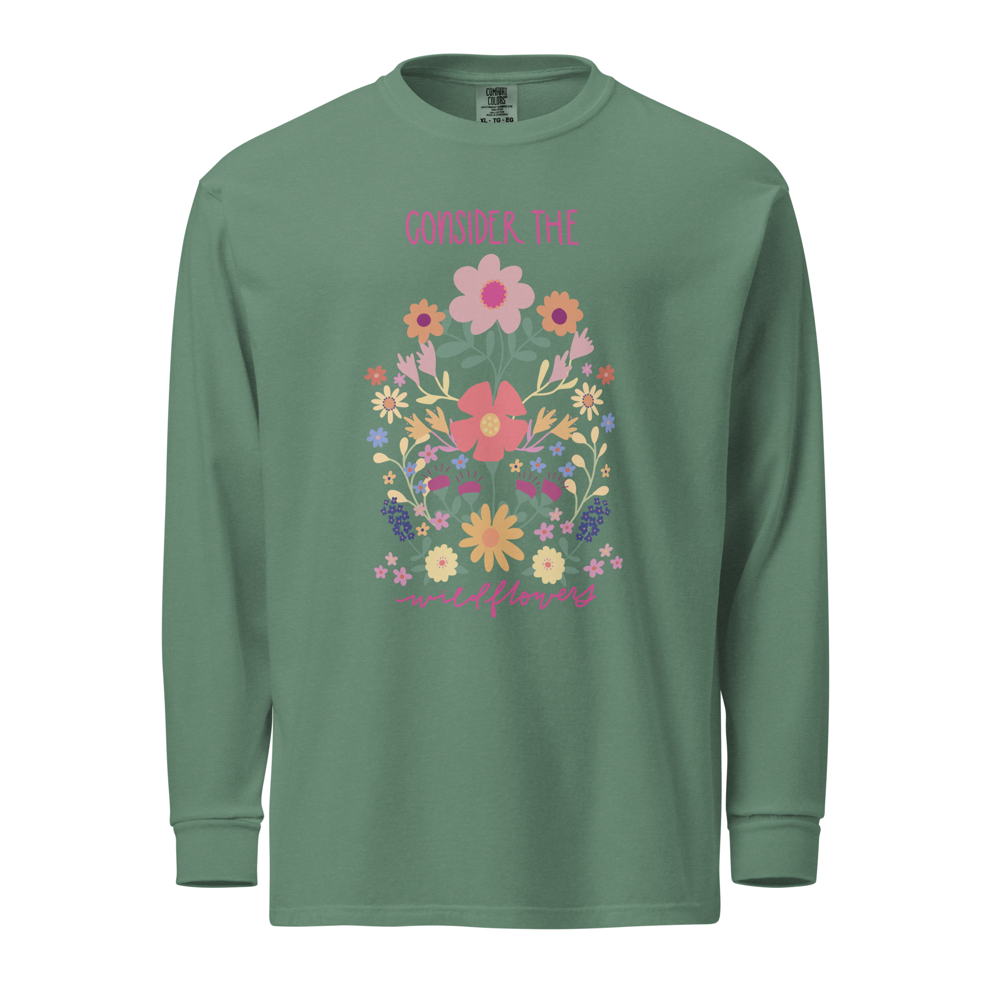 unisex-garment-dyed-heavyweight-long-sleeve-shirt-light-green-front-697903e7b52a5.png