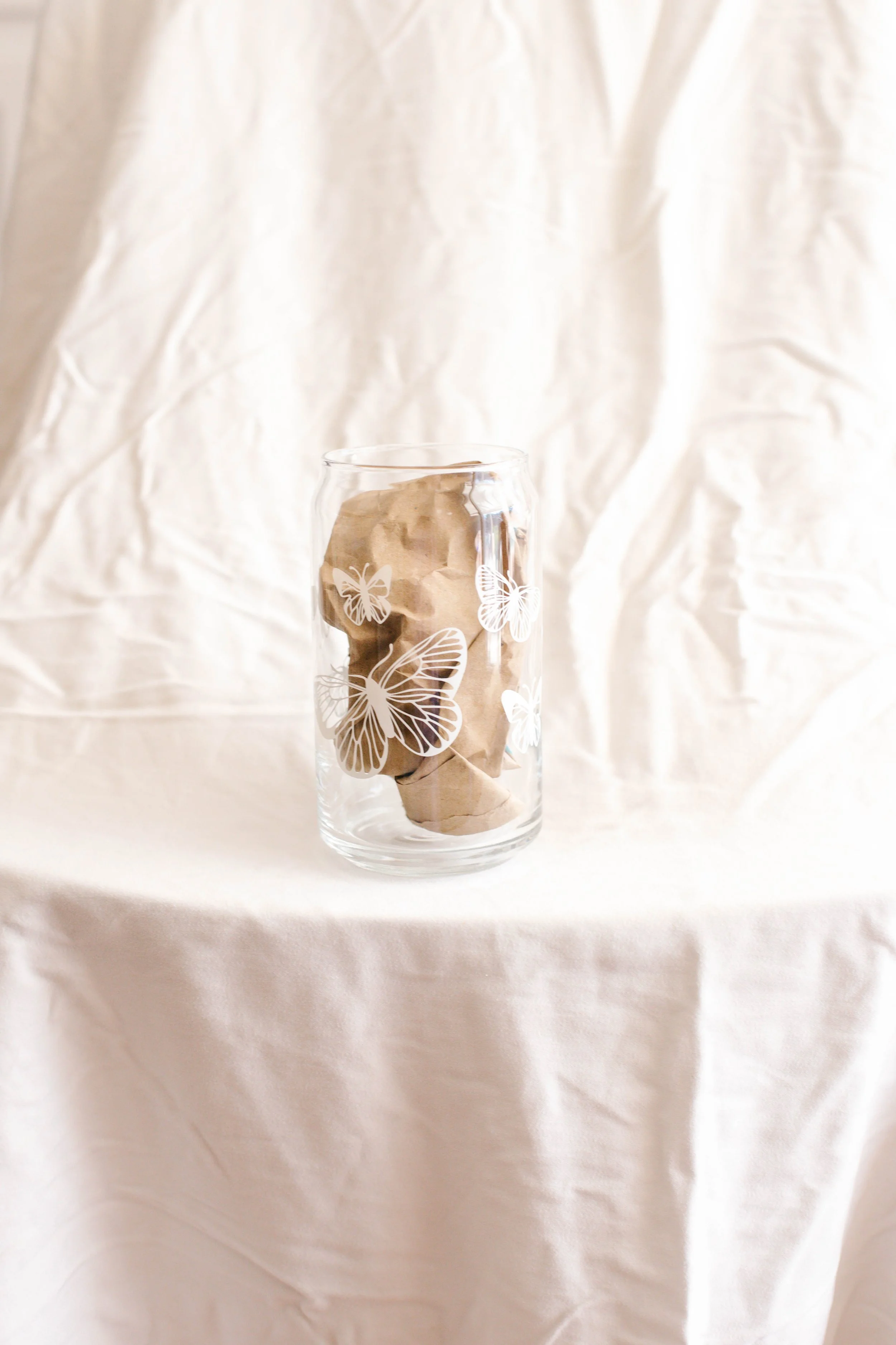 Butterfly Can Glass