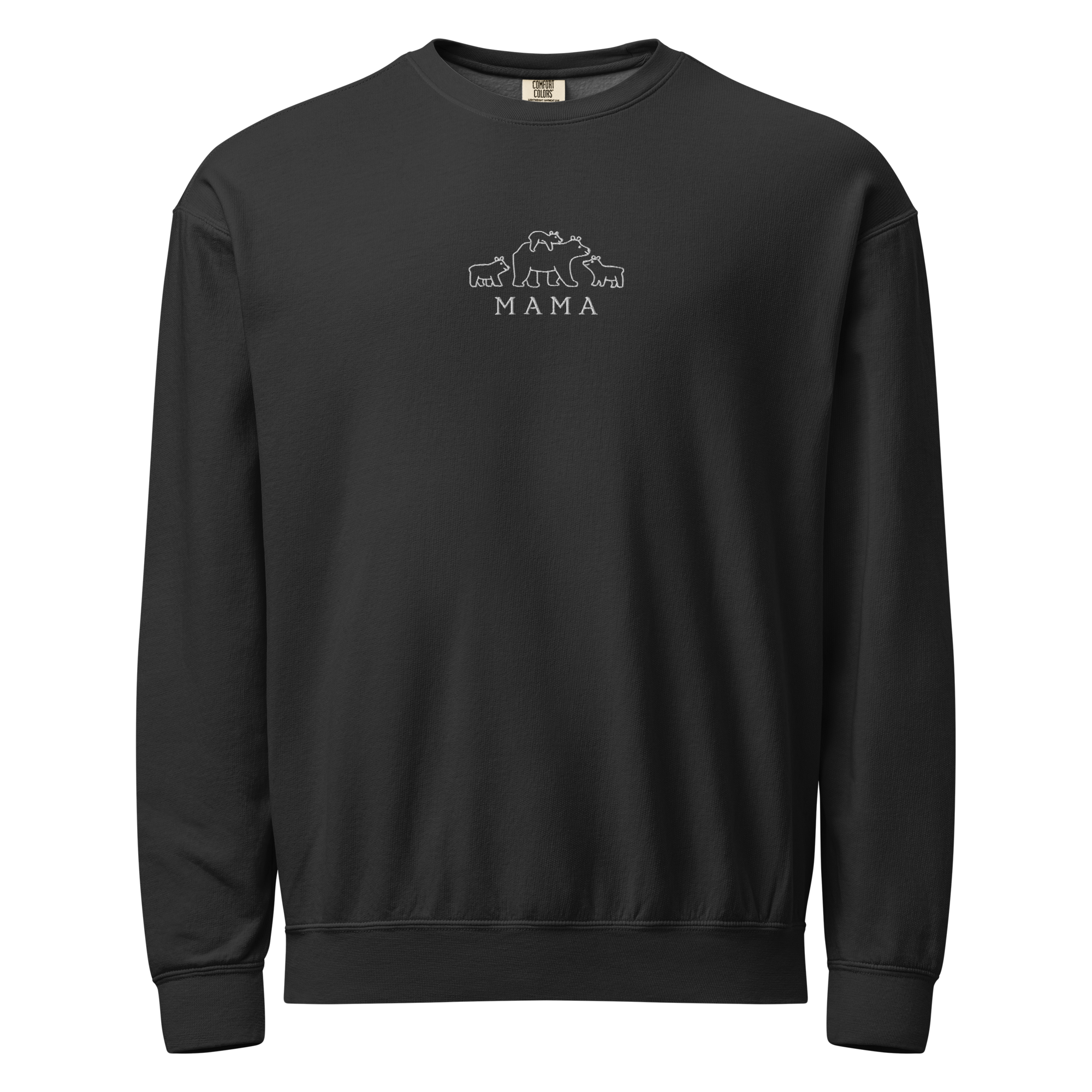unisex-garment-dyed-lightweight-fleece-crewneck-sweatshirt-i-comfort-colors-1466-black-front-6a9901f092b36.png