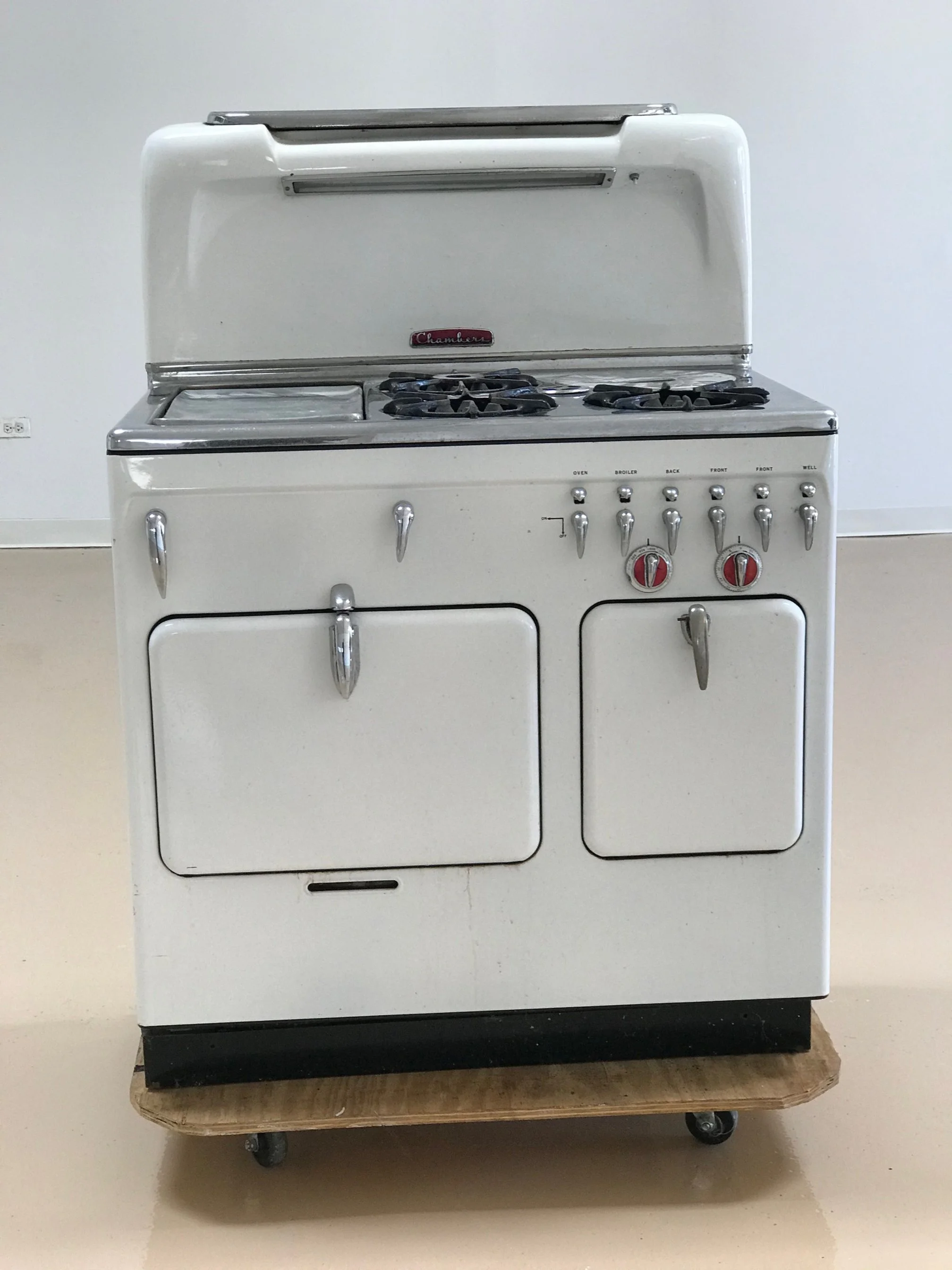 Chambers C "Grace", highback, white.  Era '49-'53