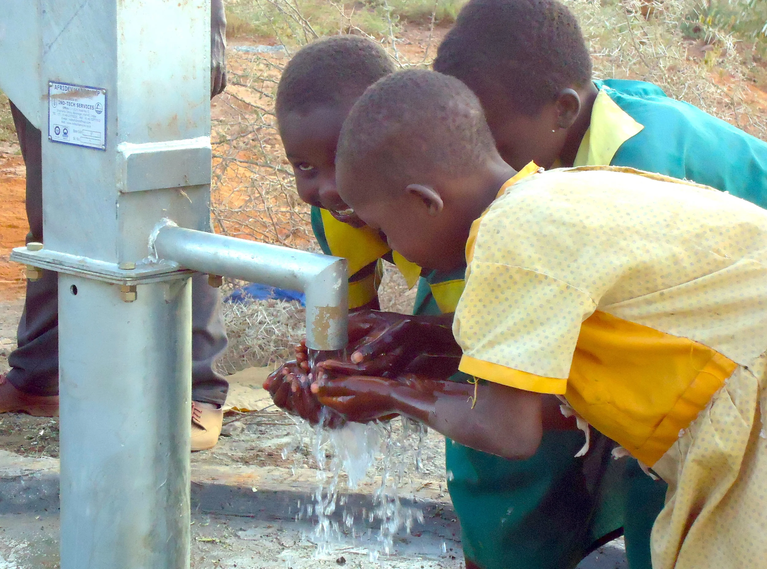 Children with Water Well.JPG