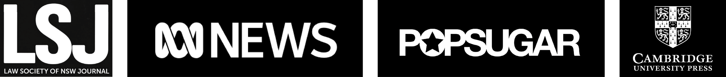 The Law Project has appeared in the Law Society of NSW Journal, ABC News, POPSUGAR, and Cambridge University Press.