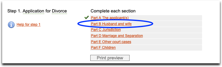Commonwealth Courts Portal - Application for Divorce - Part B Husband and wife.png