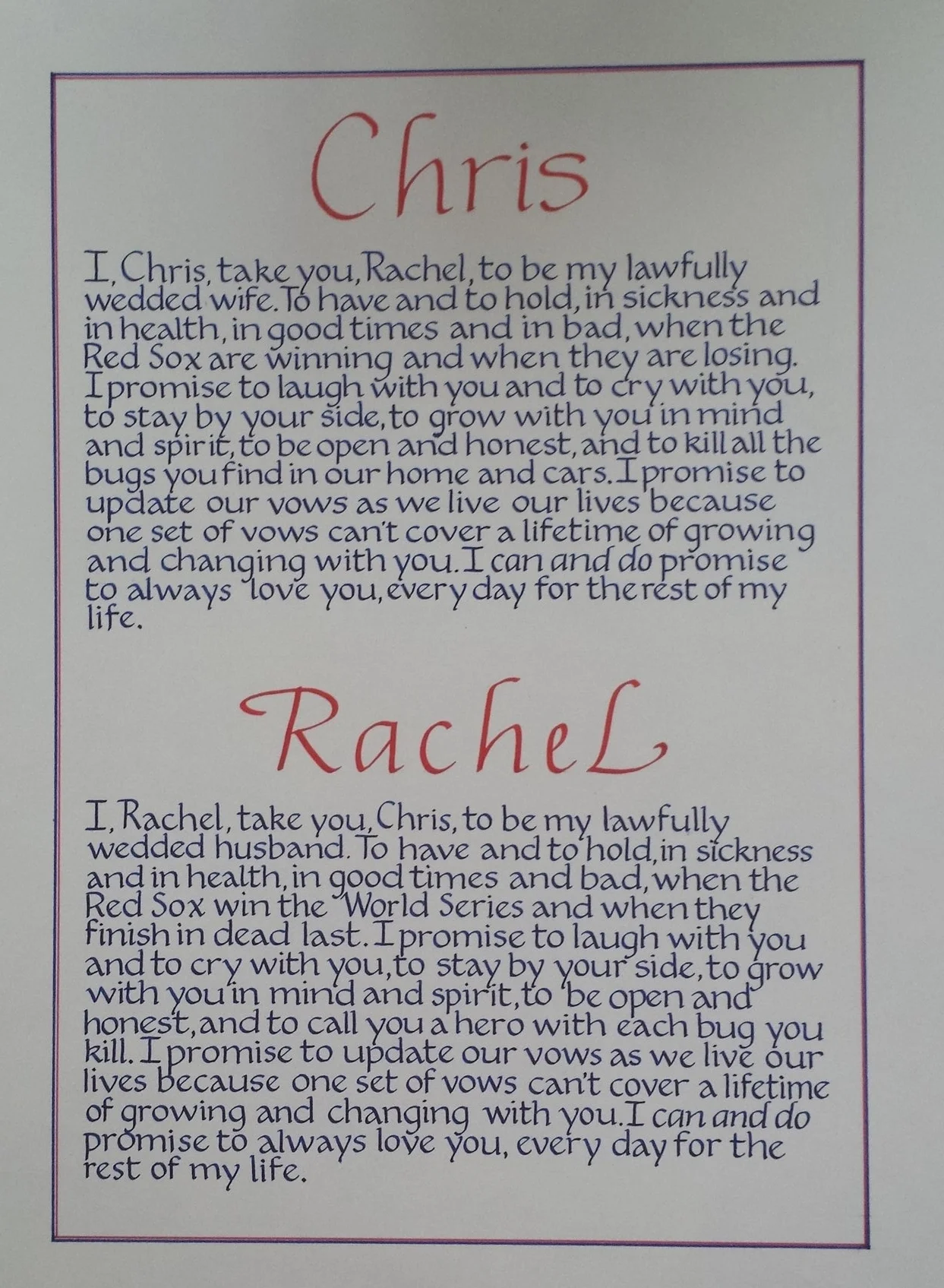 Wedding Vows