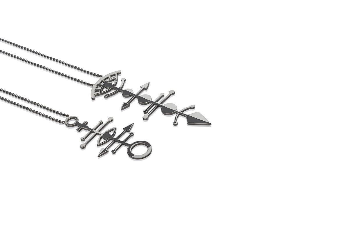 Pendants Platinum Plated Sterling Silver