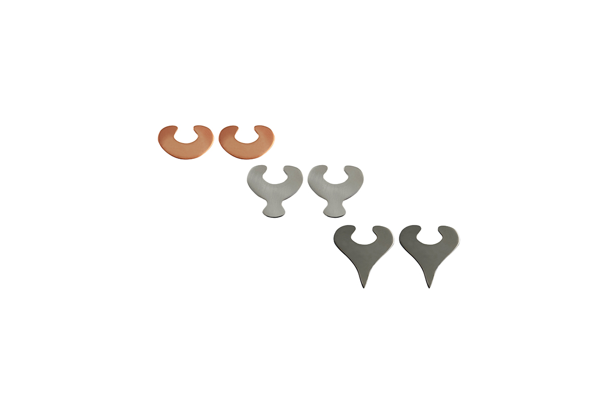 Earrings Platinum Plated Sterling Silver