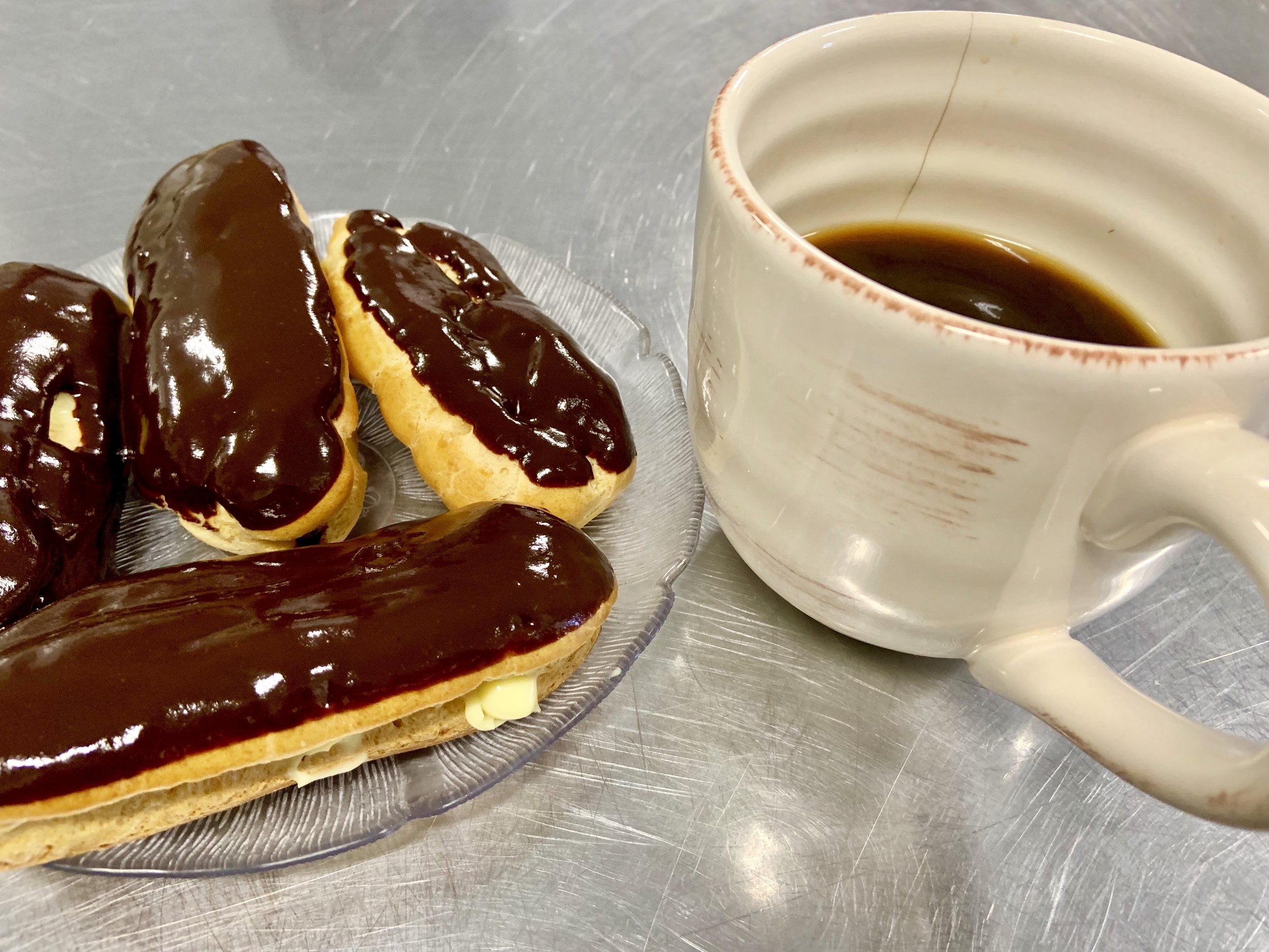 Valentine’s Day eclairs.