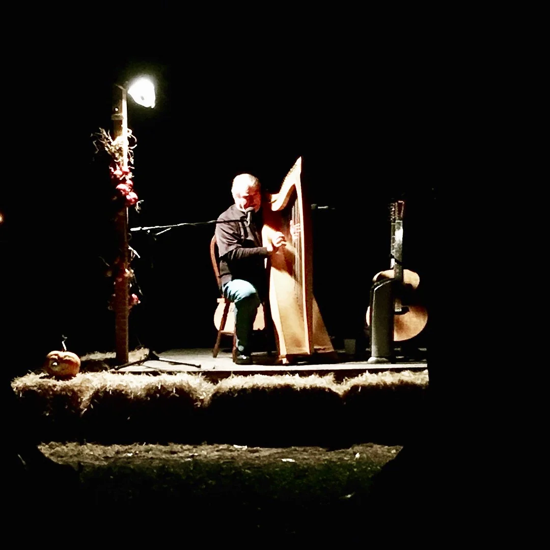 Odds Bodkin performs on the lawn at 11 West Main. October 2018.