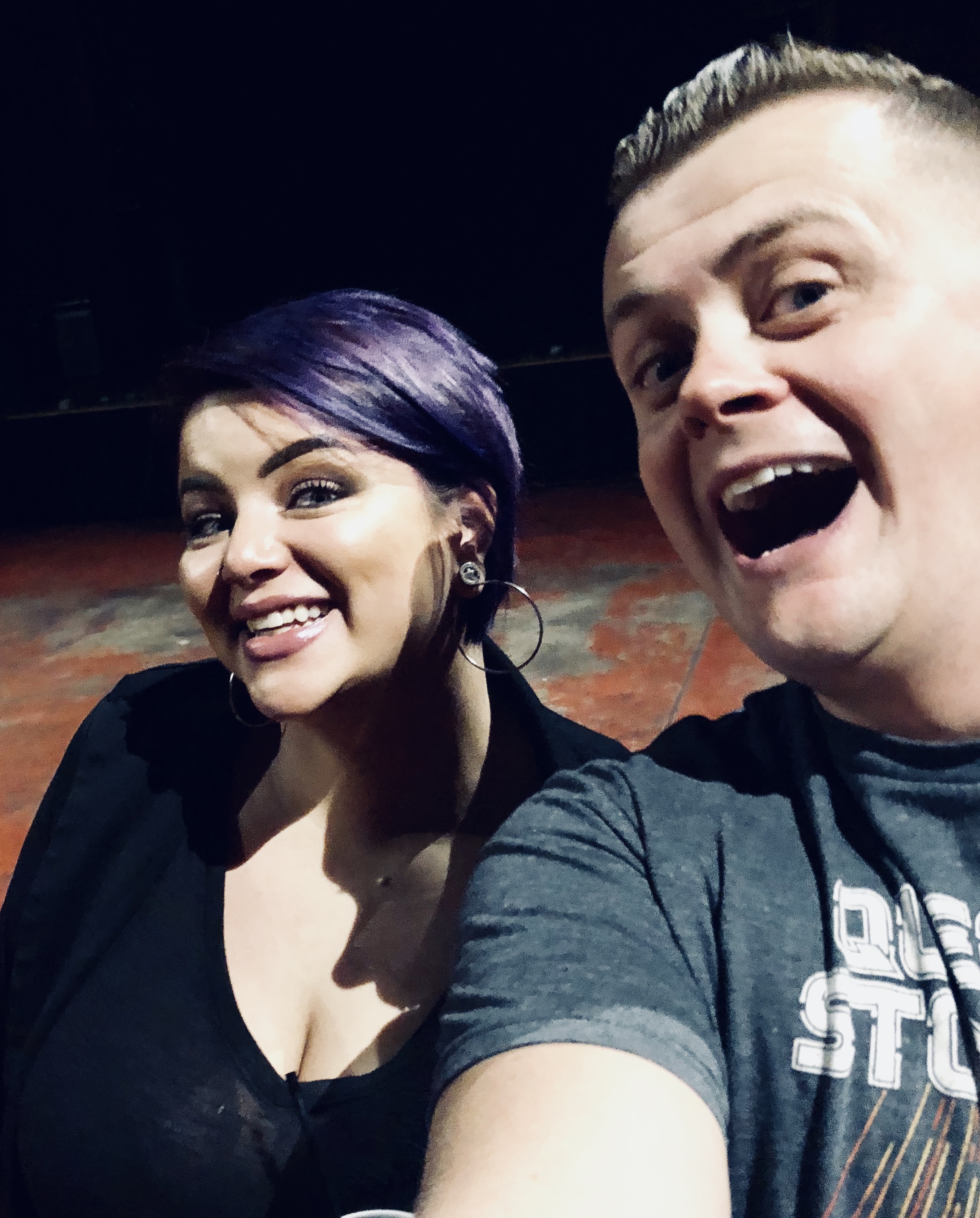 Mike Simpson & I backstage at The Orpheum Theater