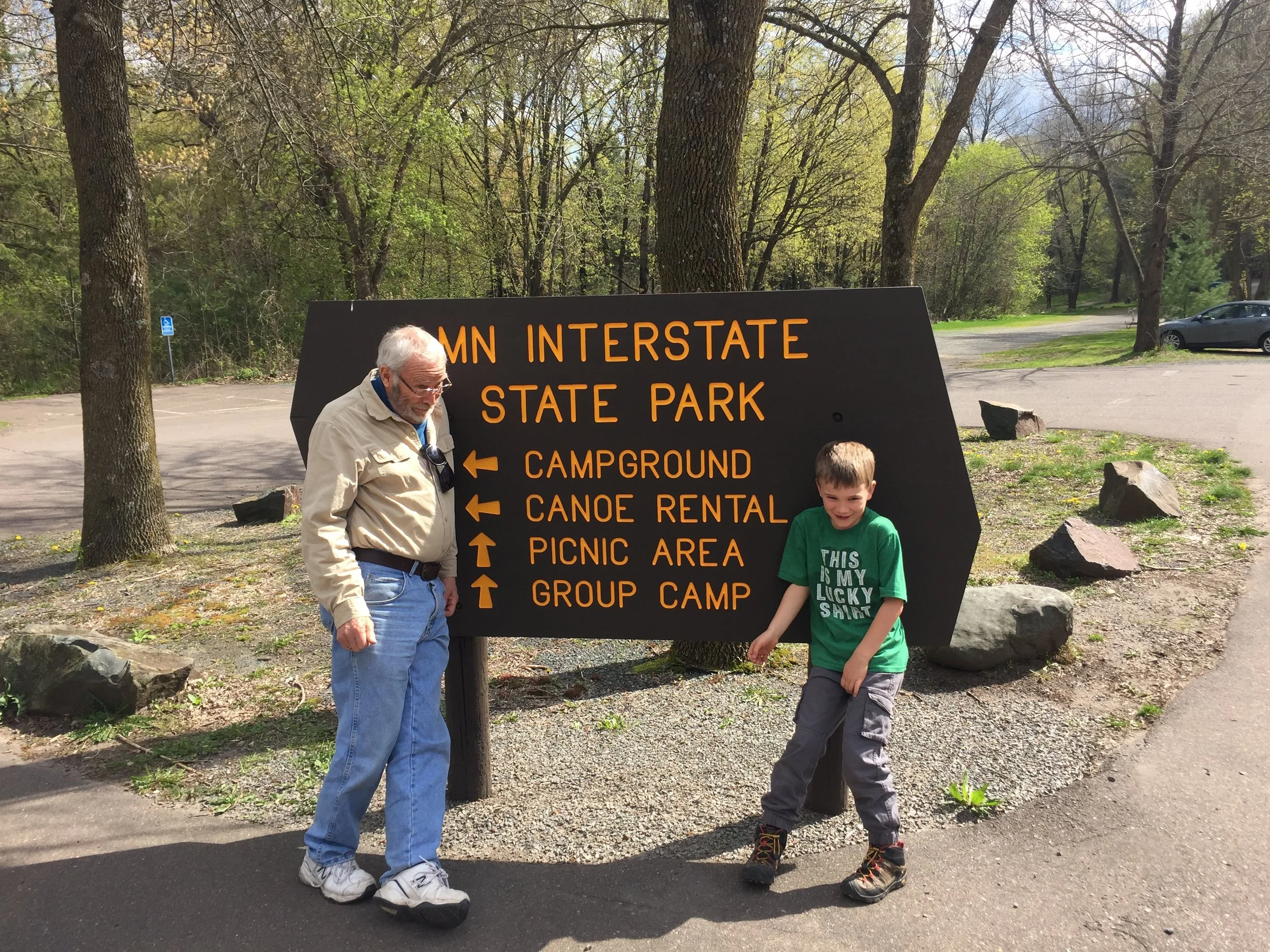 Camping with grampa