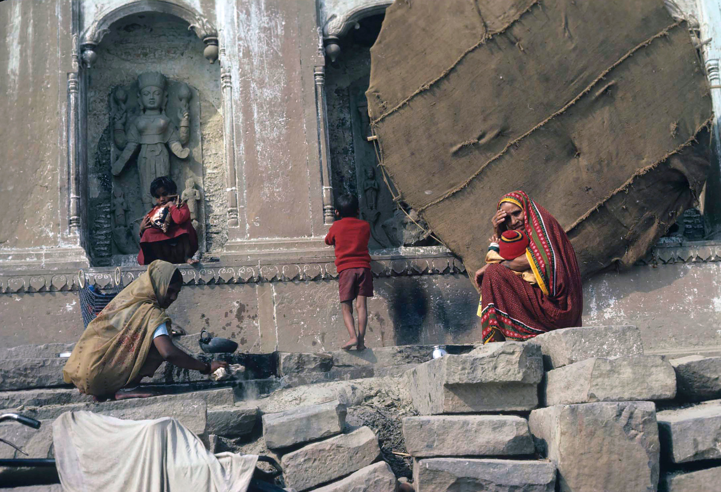 Woman Washing Clothes / Varanasi, India