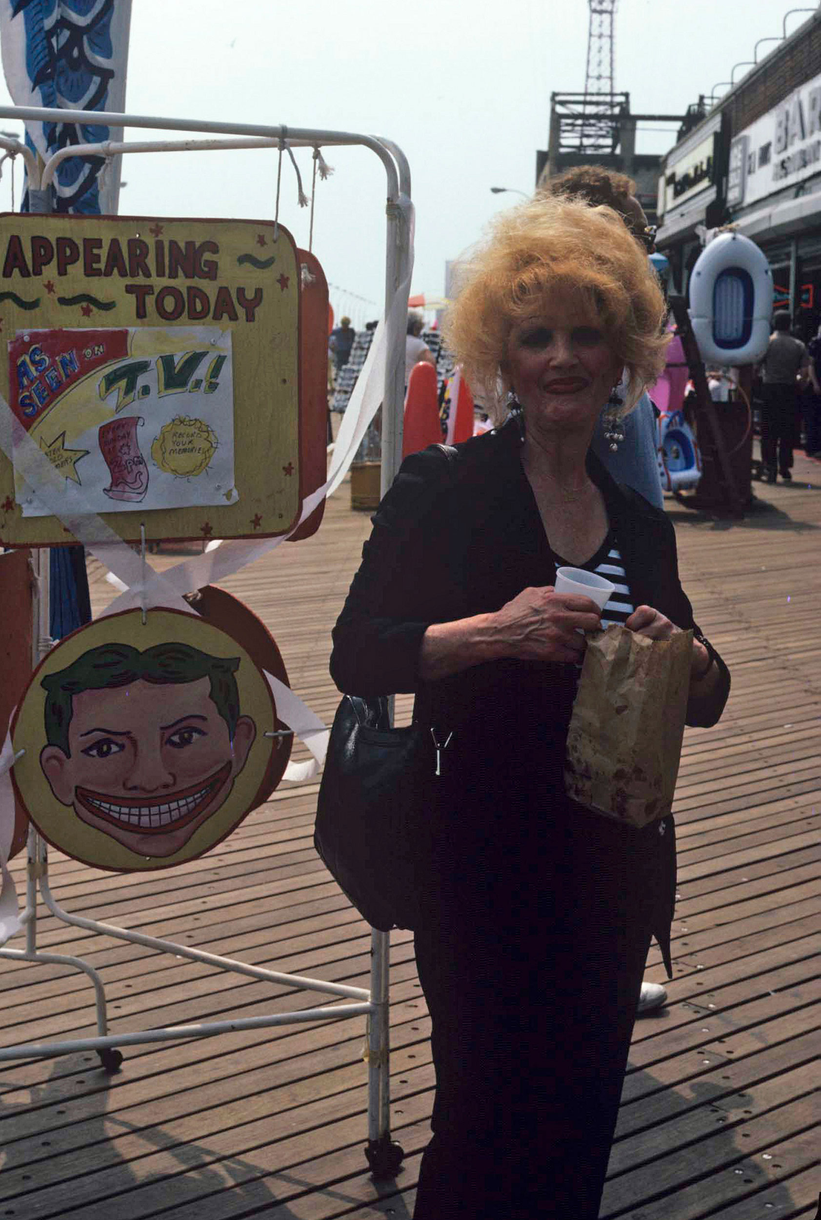 Woman with Sign / Coney Island, NY