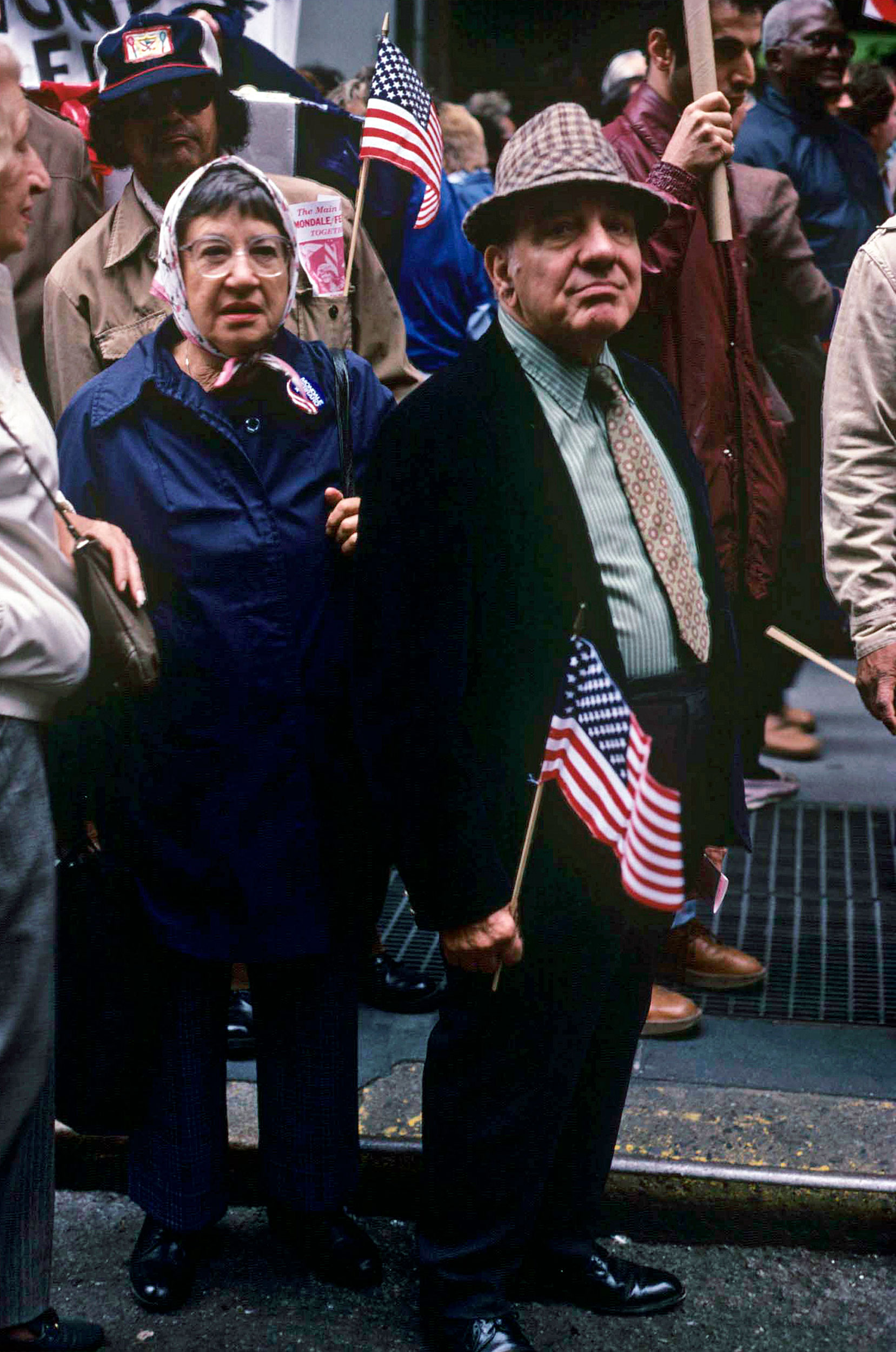 Couple at Rally / Manhattan, NY