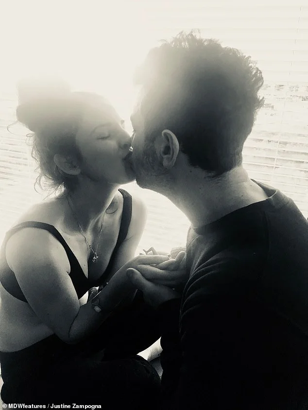 Justine found that many women are too afraid to speak about pregnancy loss, which is why she has decided to share this series of heartbreaking photos (pictured with husband Ty in hospital, sharing Gigi's tiny body in August)