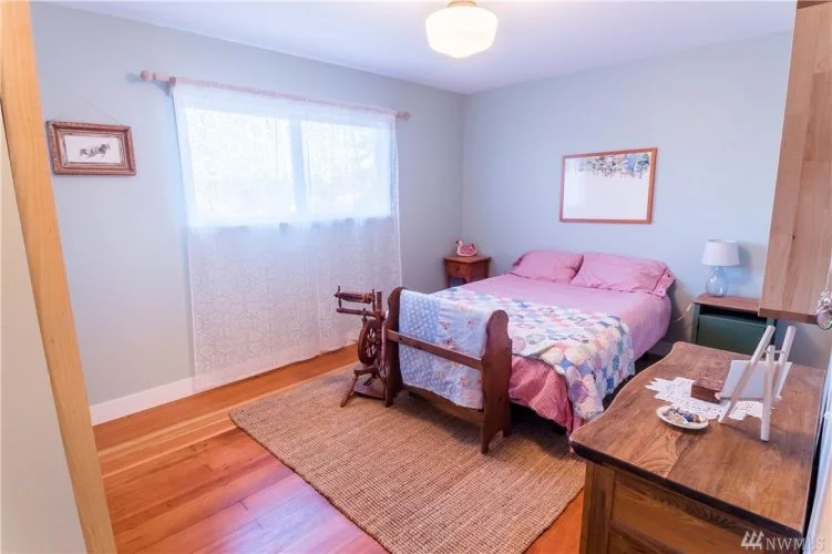Dormer bedroom with a large closet and good window light. 