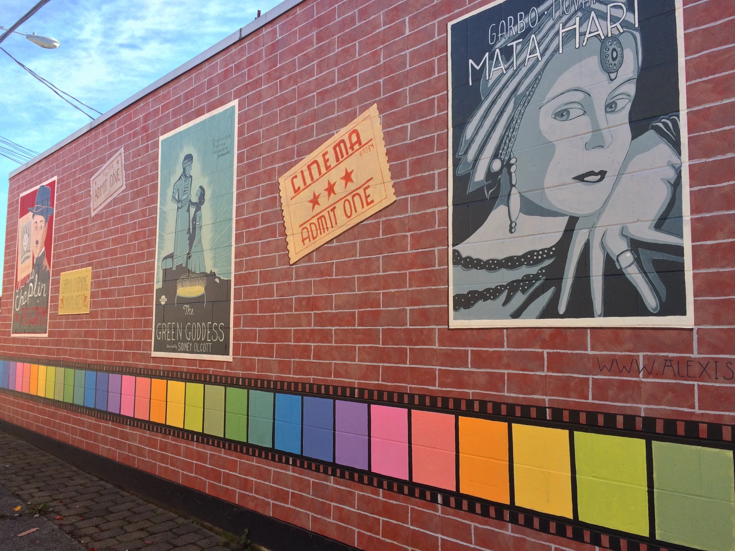 Mural by Alexis St. John by the Blue Mouse