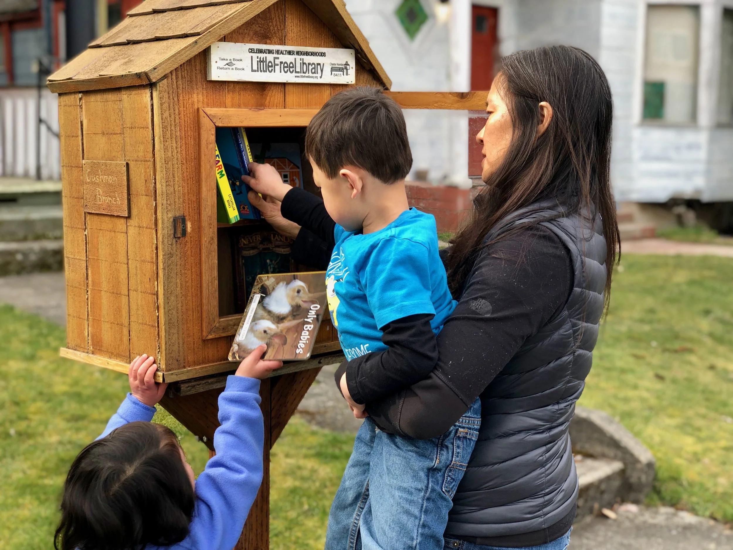Help us stock the Cushman Branch Little Free Library with all kinds of good books! Read about our book drive below.