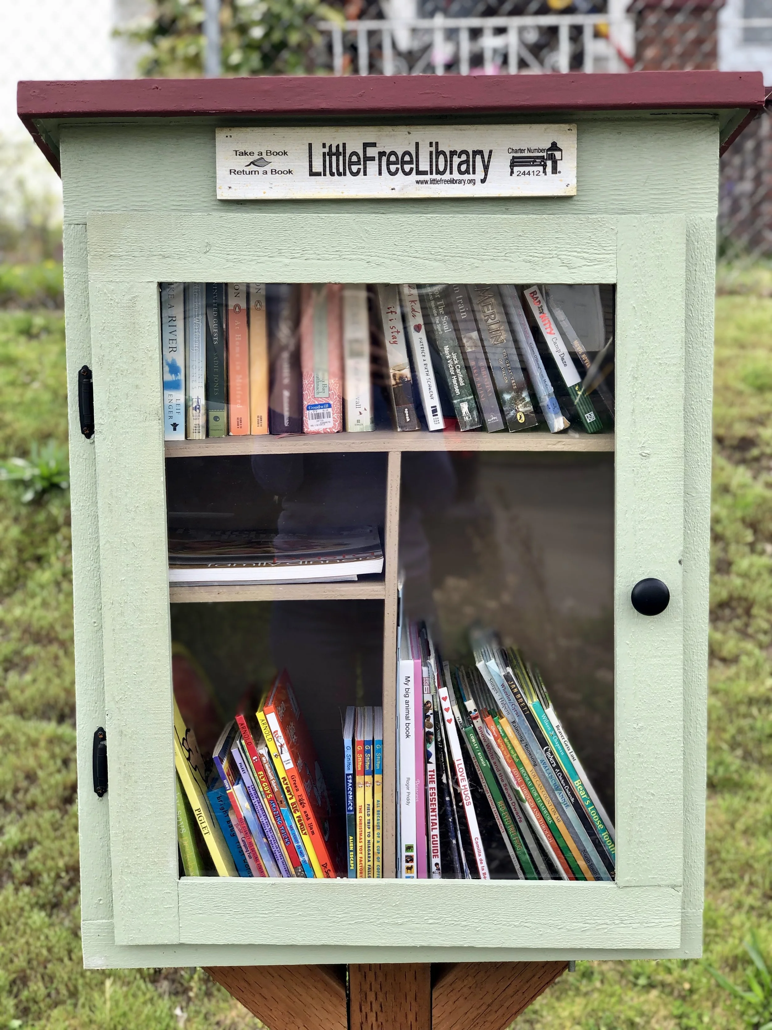 …to this. Thanks so much for all the books you’re sharing so we can fill these libraries!
