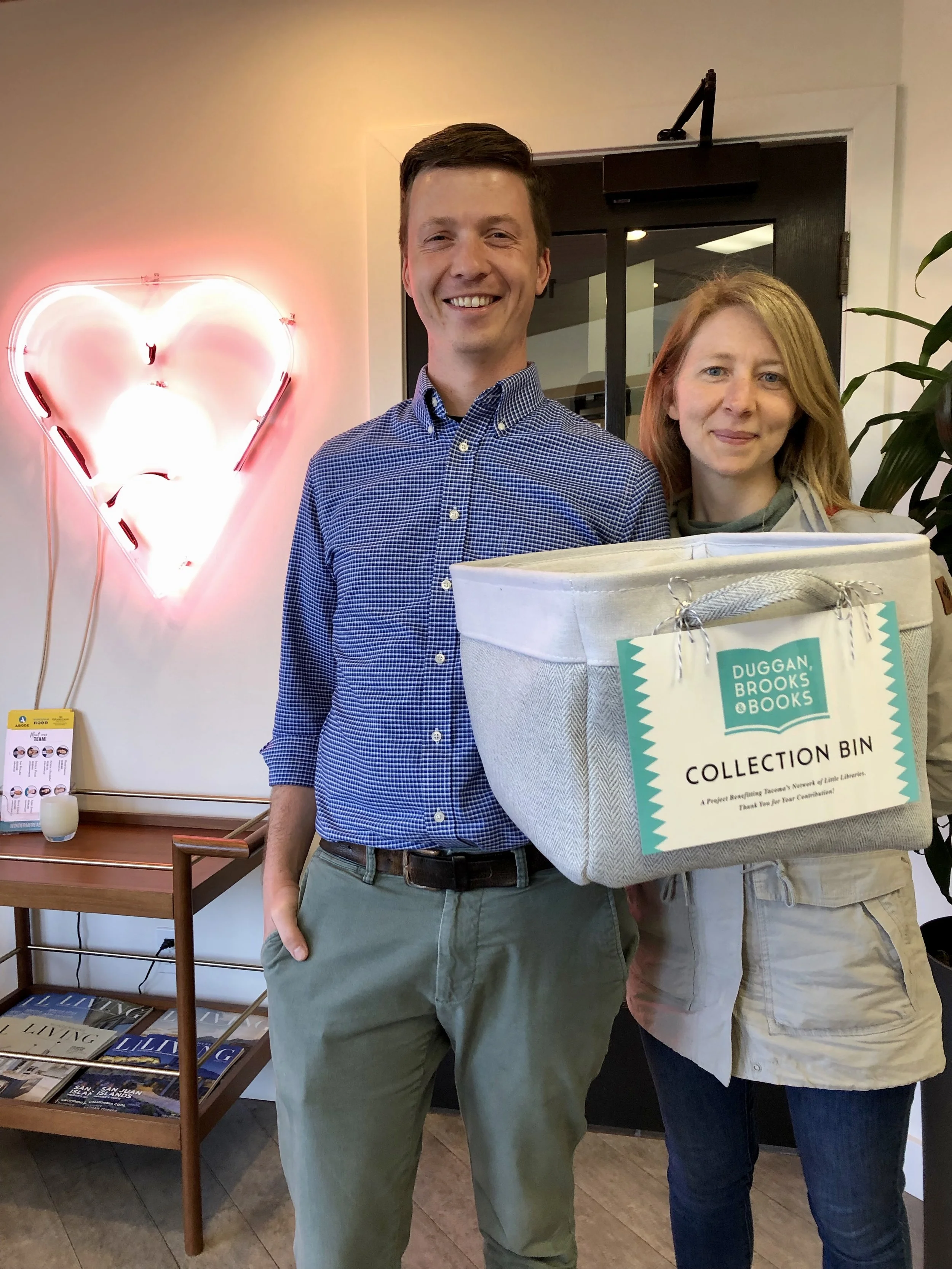 Book drive pick-up! If you need us to drop by for your books, just let us know.