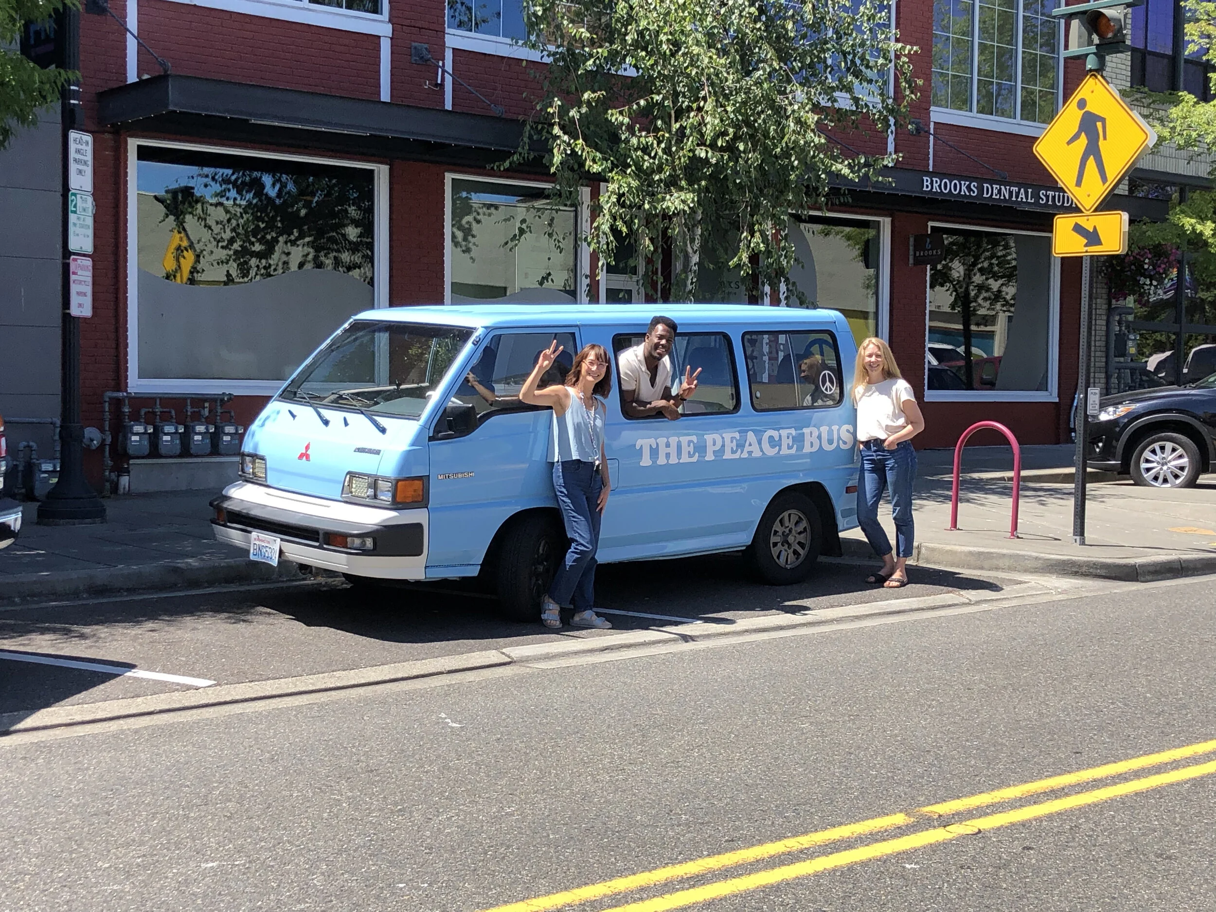 Duggan, Brooks & Books Meets The Peace Bus!
