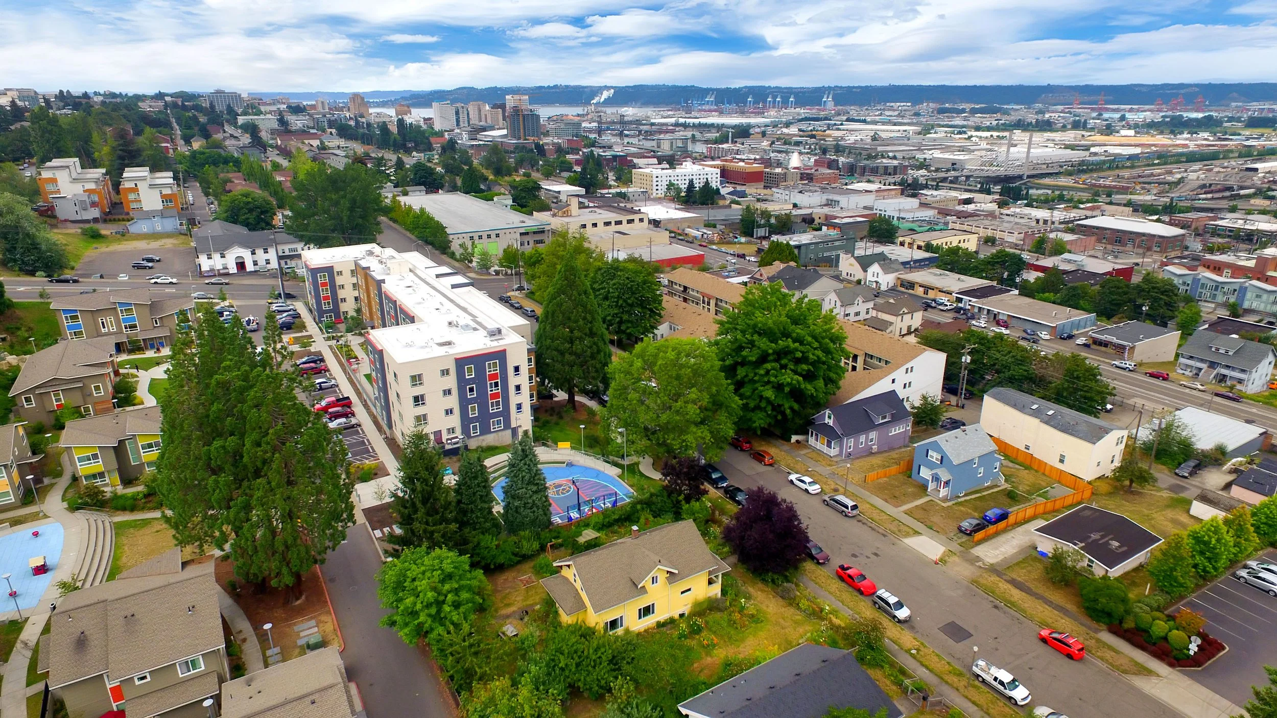 Northeast Over S. G St.