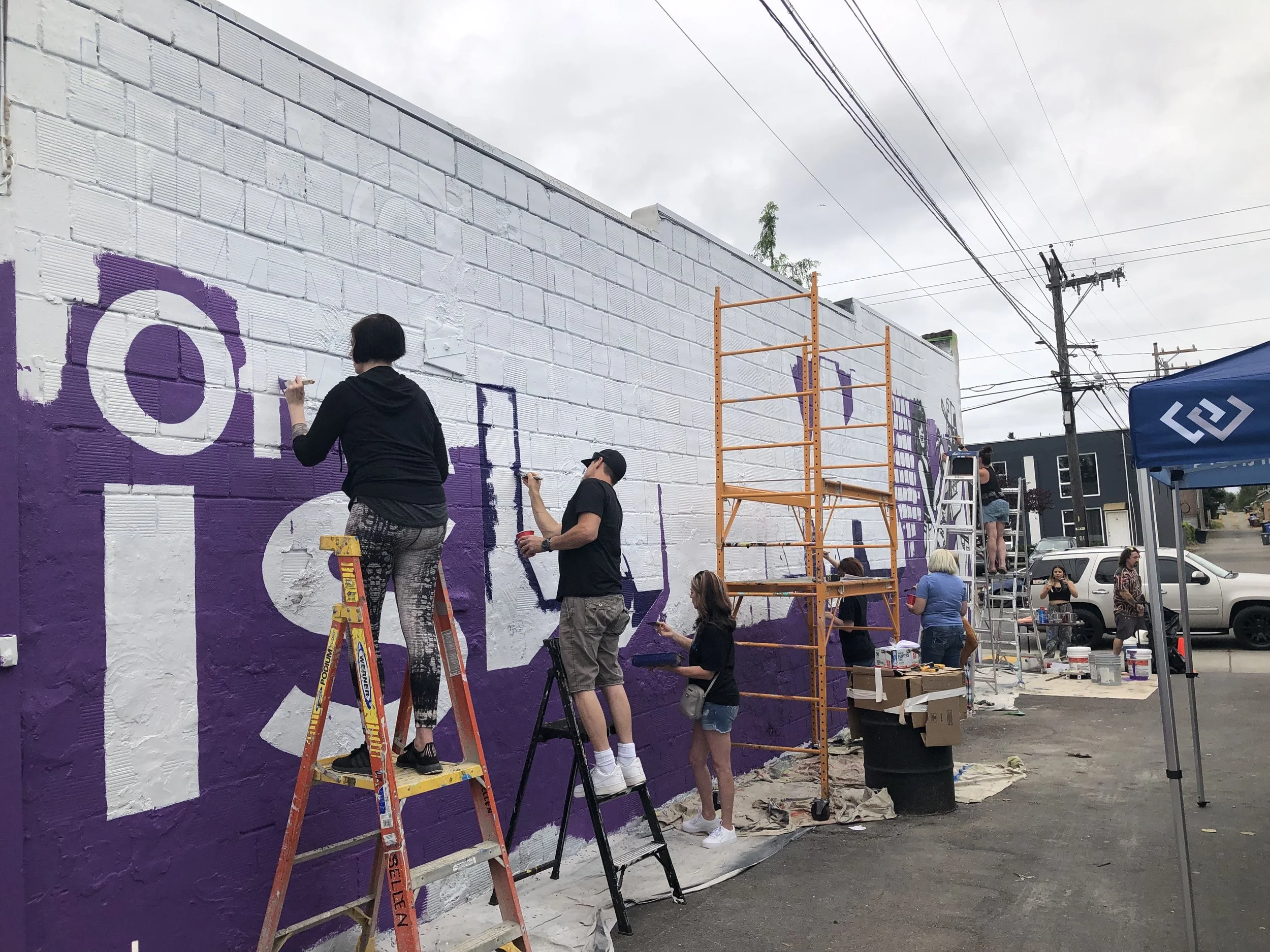 "Tacoma is Home" Mural by Joseph Brooks &amp; Ricky Loves Painting