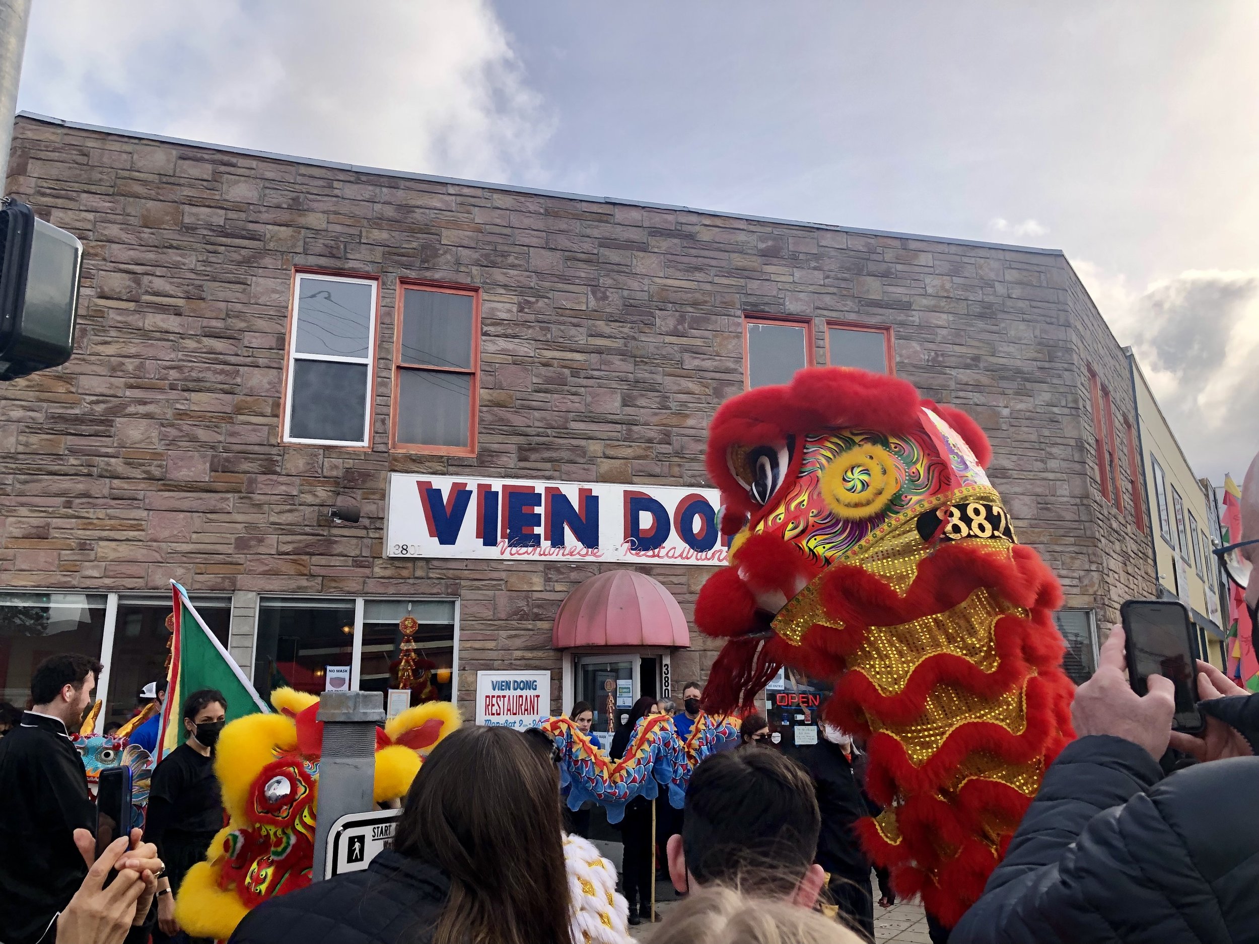 Vien Dong during the Lion Dance