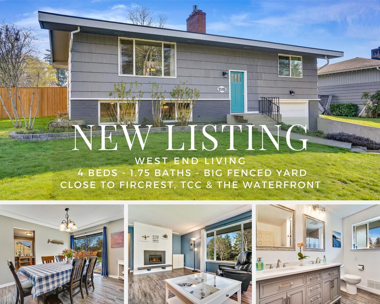 🌅 Live in town and look out at sunsets through the trees from this updated West End home by Fircrest. With so much recent renovation and care, you&rsquo;ll truly be able to enjoy all the space on this large lot. From updated flooring, windows and pl