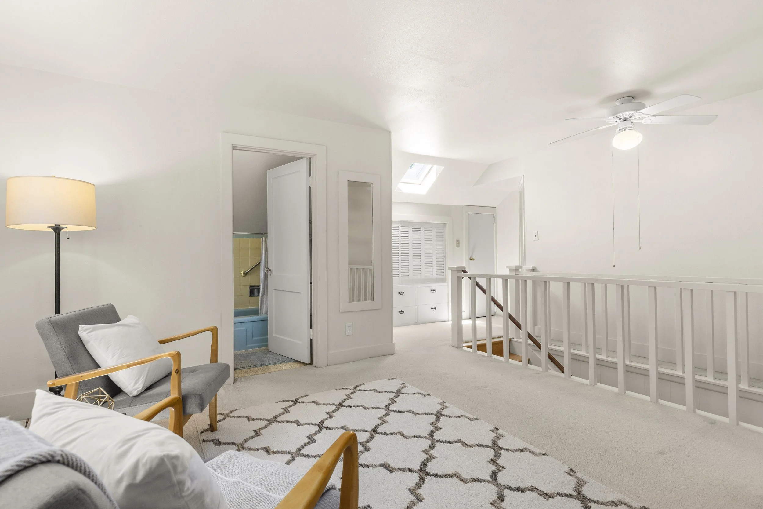 Built in linen cupboard adn skylight North End Tacoma.JPG