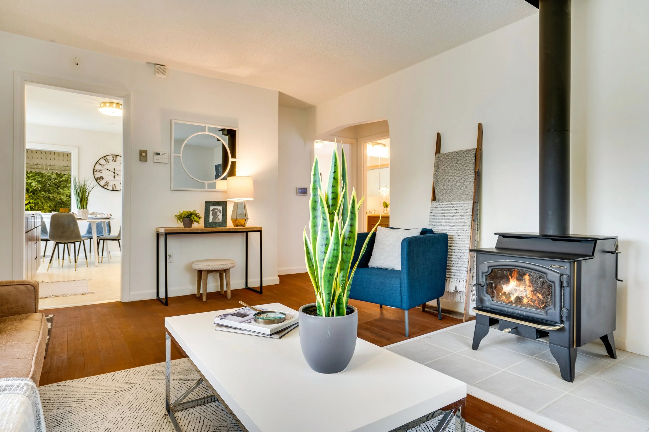 Fir Floors Living Room into Kitchen Eastside Tacoma Home.jpg