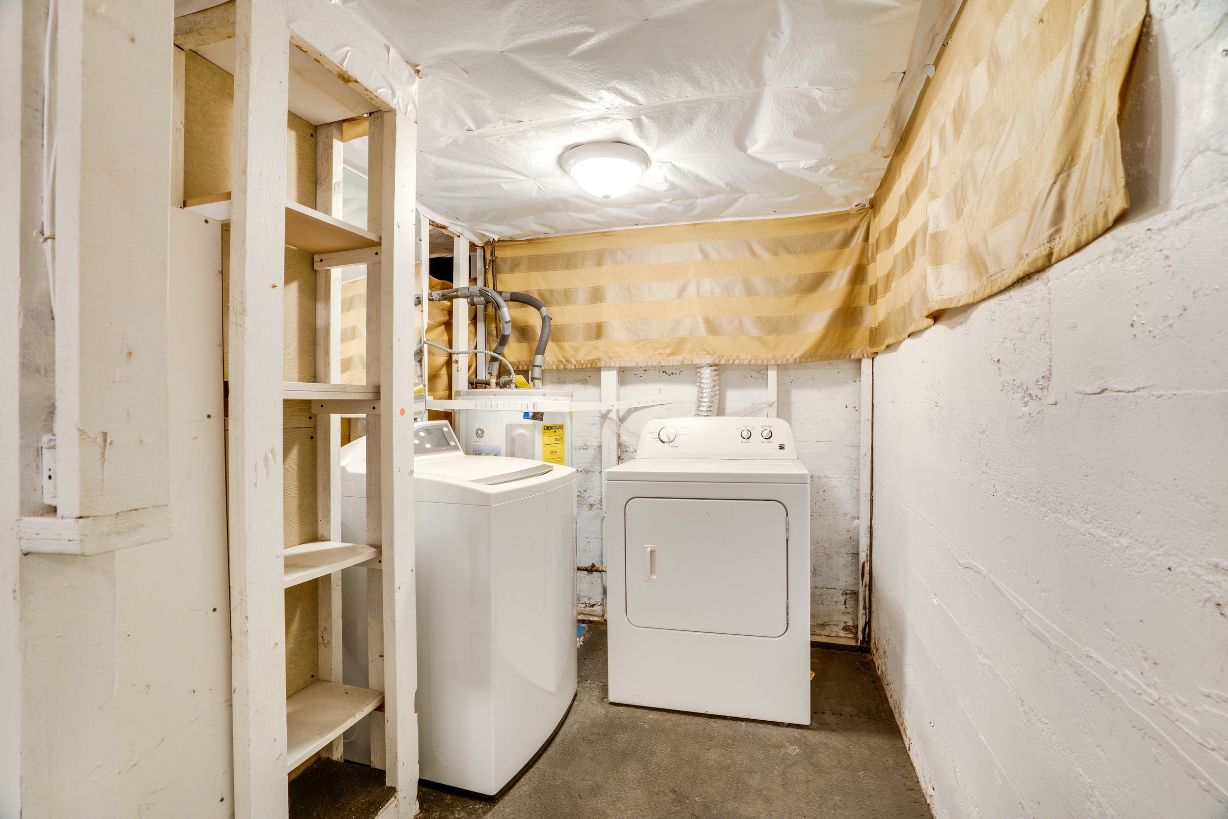 Unfinished Basement Laundry  Area South End Tacoma 2 Bedroom.jpg
