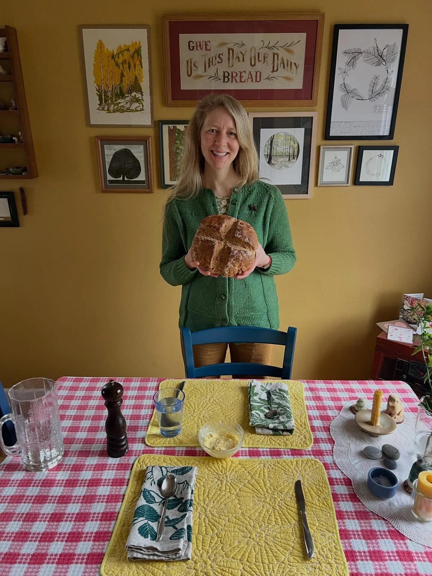 Me and a big old soda bread! Baking a loaf of Irish soda bread is a Saint Patrick&rsquo;s Day tradition in our house (with a last name like Duggan it just feels like I&rsquo;d better put on the green sweater and participate!). This year&rsquo;s bread