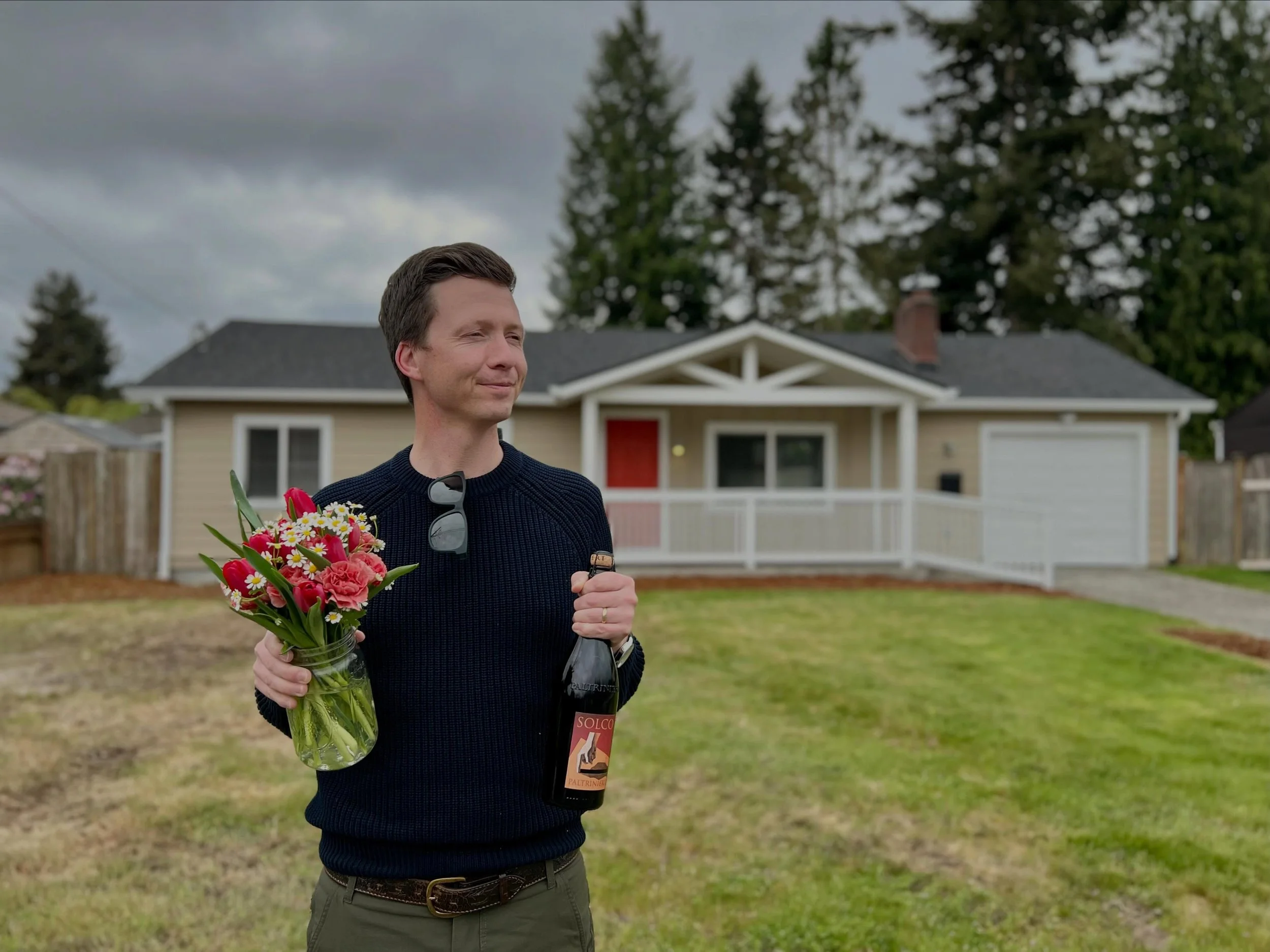 Went for the cute shot he wasn&rsquo;t ready for 📸 Today we celebrated a buyer who chose a house we&rsquo;ve been walking by with Dandie for years and years over in Tacoma&rsquo;s West End. The best part was when our client lit up talking about how 