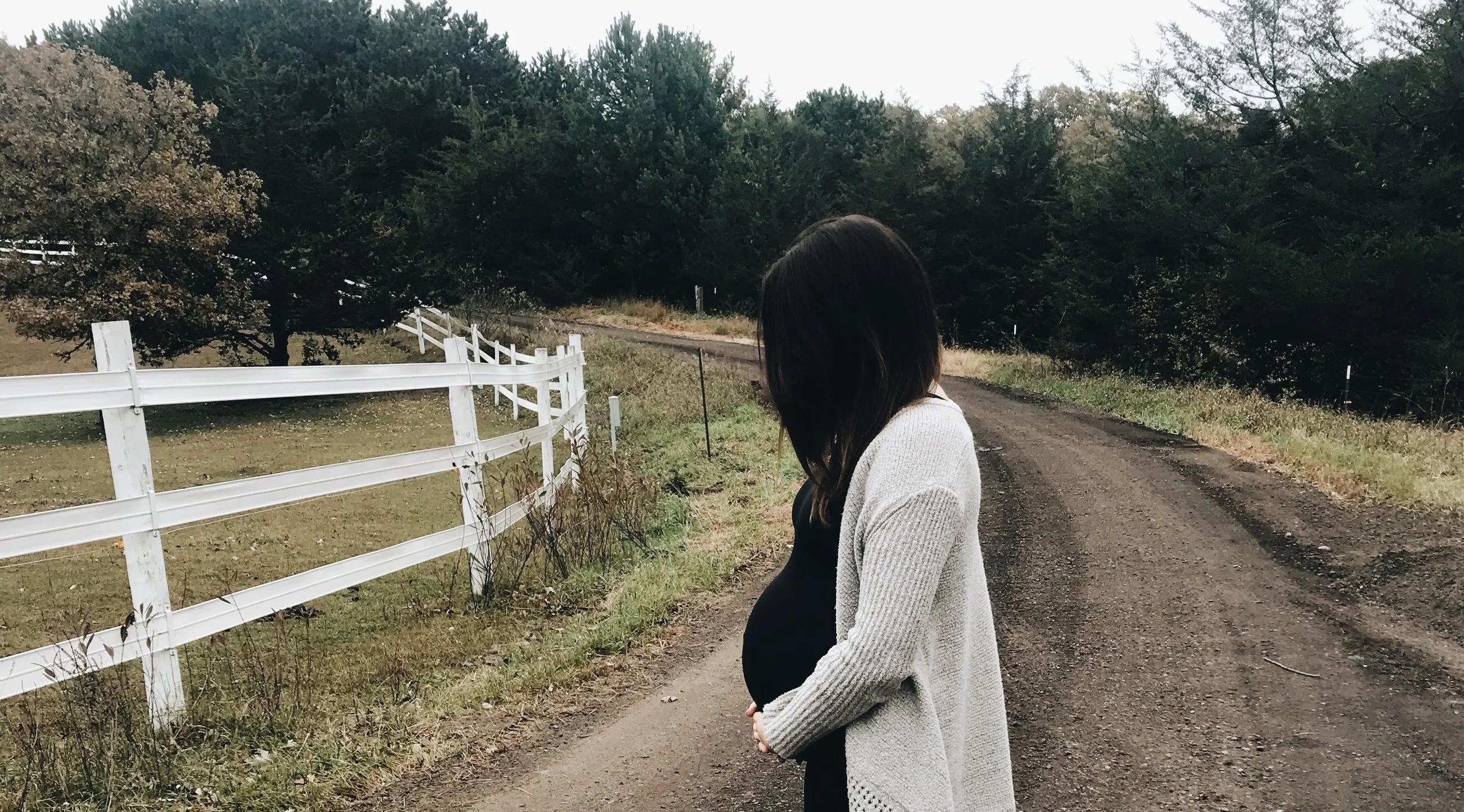 24 weeks, on a walk through our new neighborhood