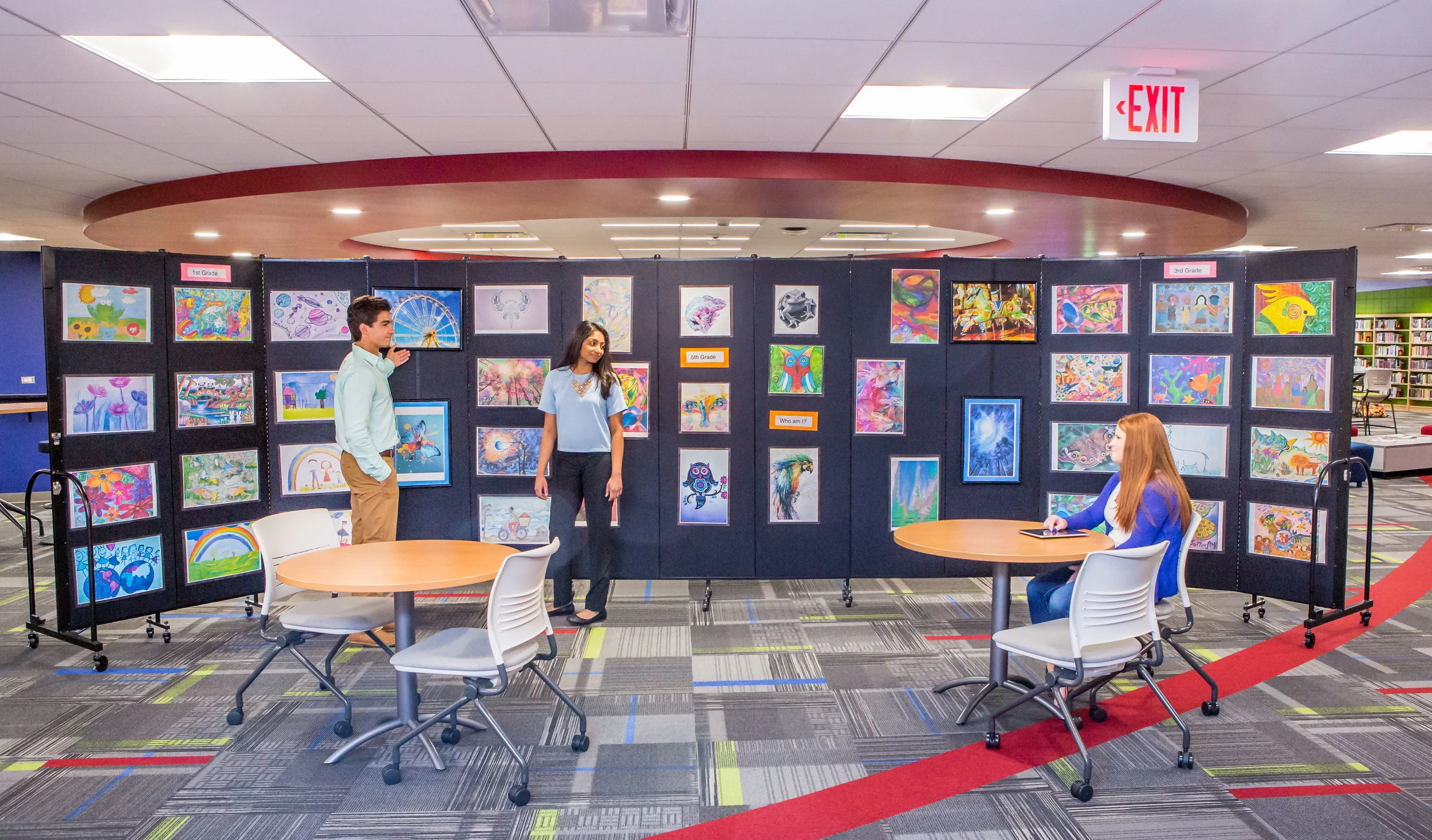 Screenflex in a school art project