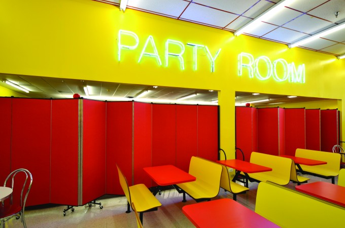 Screenflex creates a party room