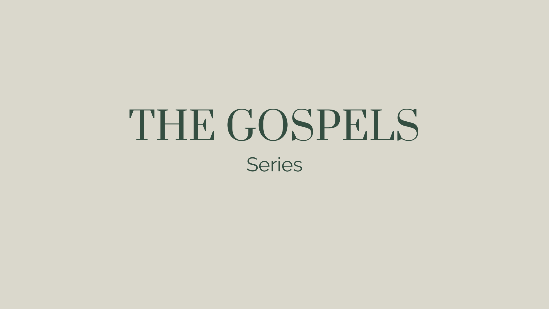 Sermon Notes 03.26.2023 | The Gospels | Jesus Washes The Disciples Feet