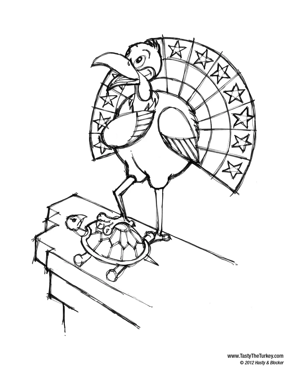 Coloring Book — Tasty the Turkey