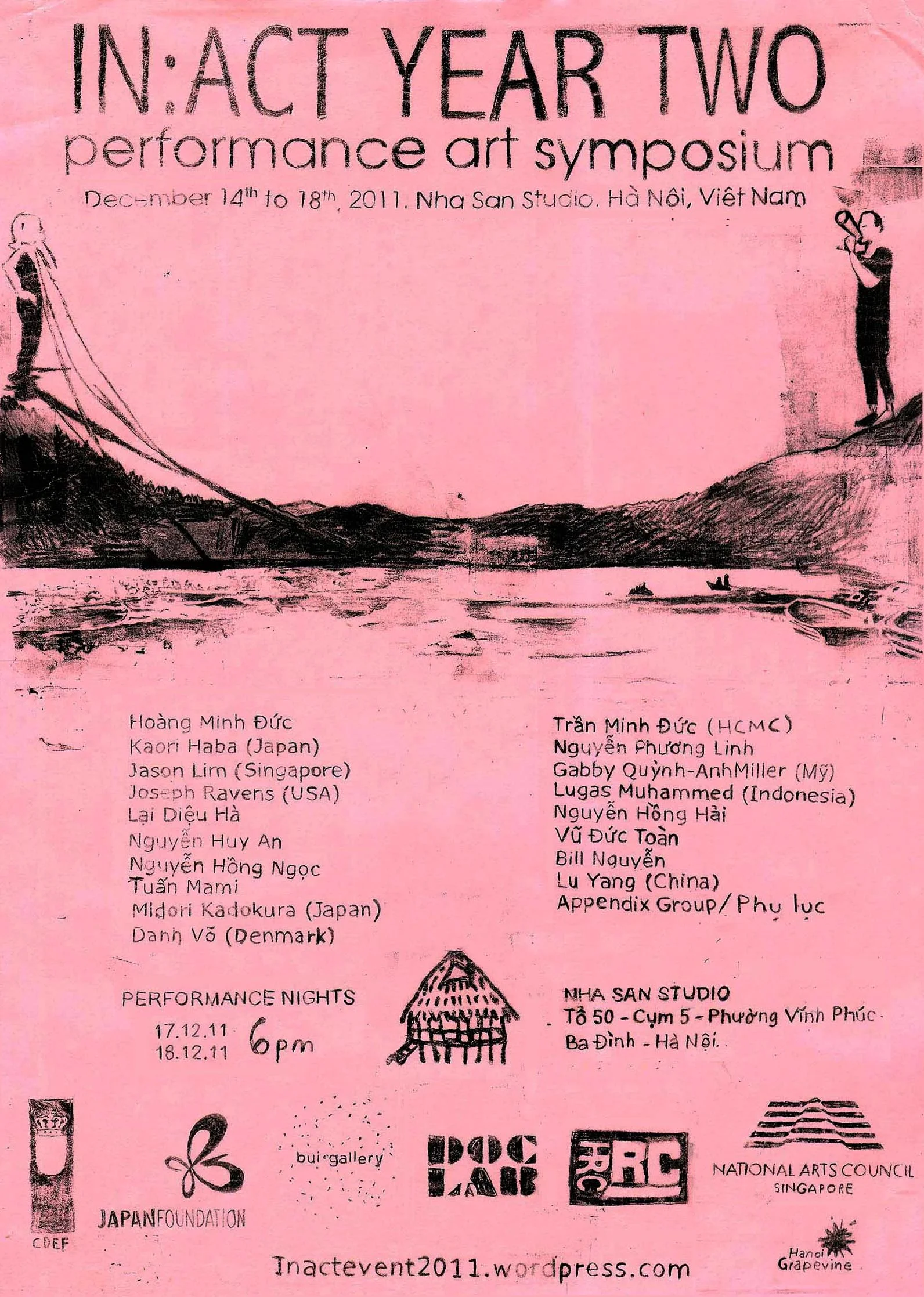 Flier I drew for "IN:ACT YEAR 2" 