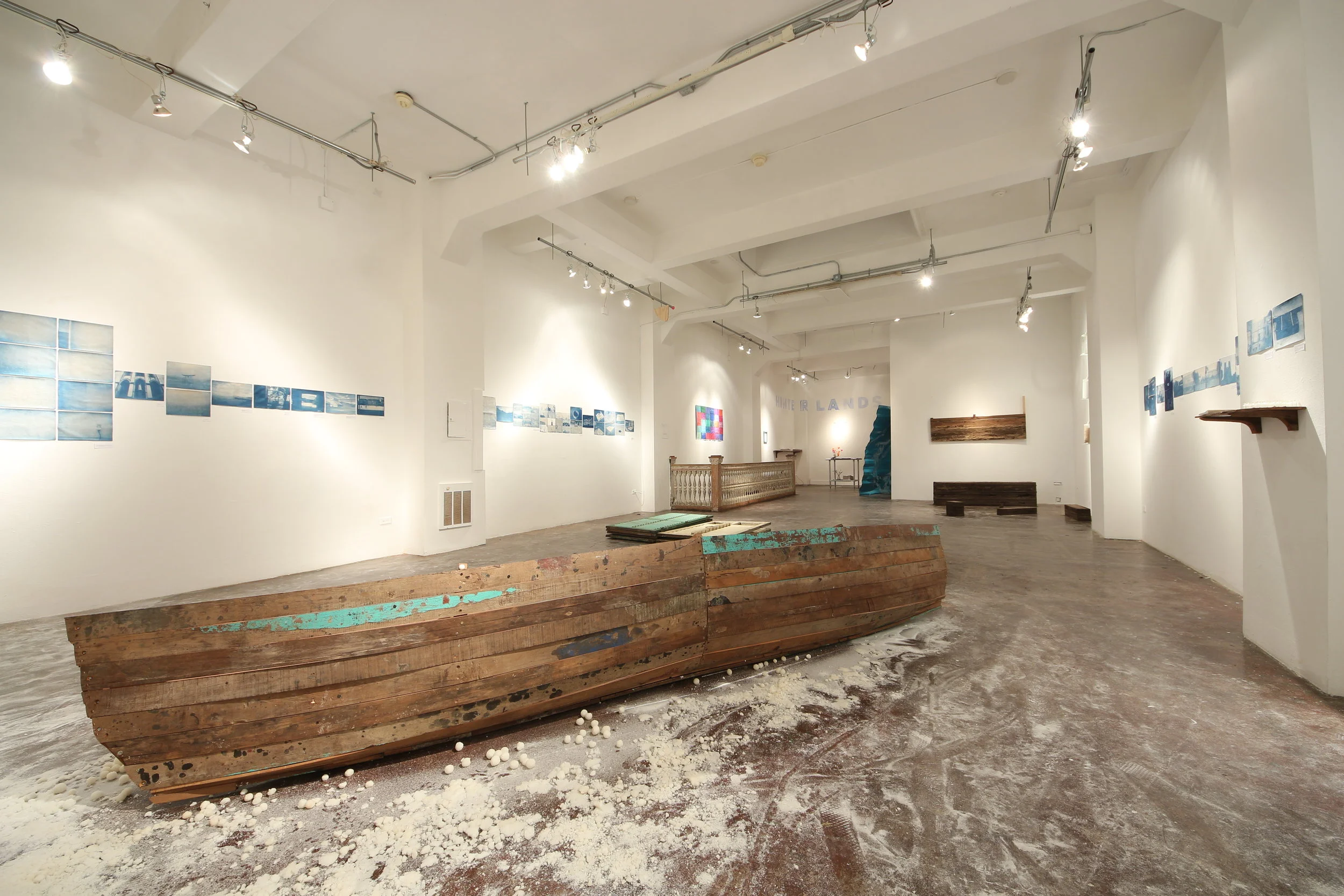 "Home" installed in Hinterlands at The Luggage Store Gallery. 2012. 