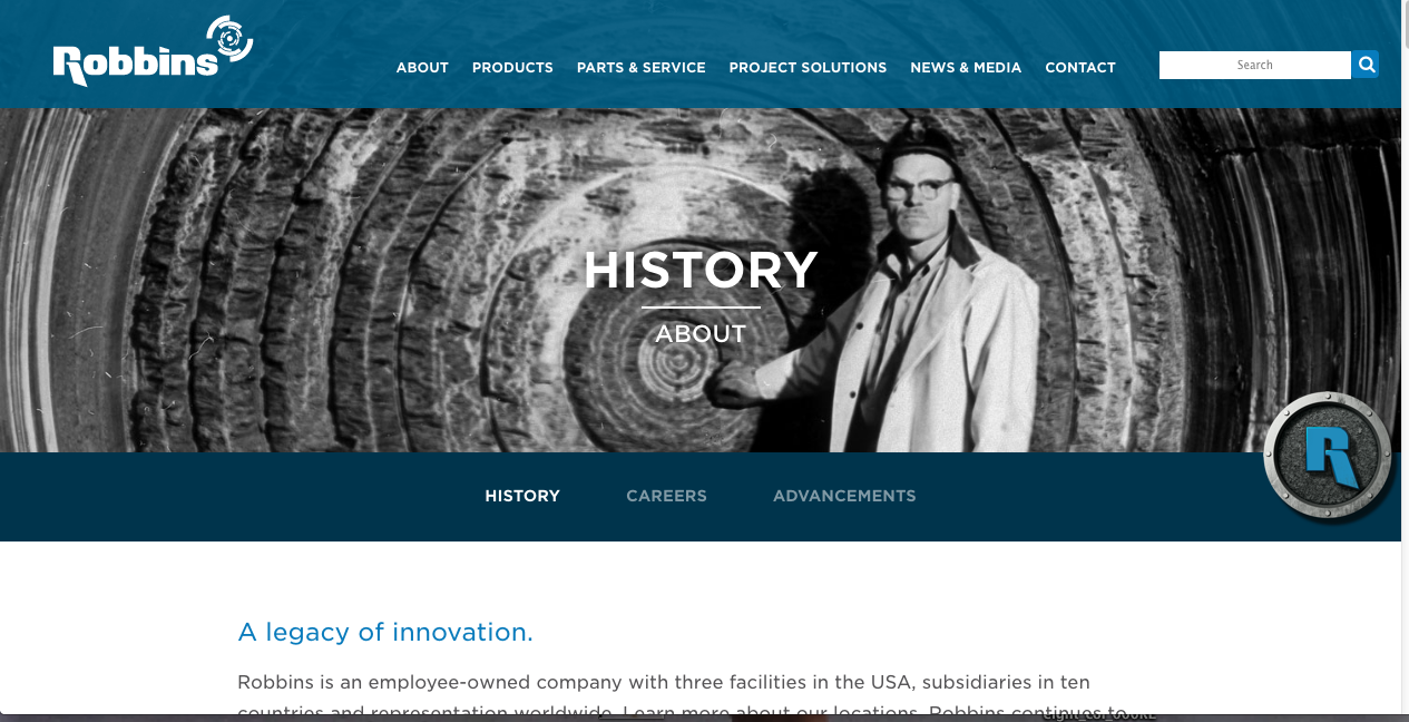 Paternel, great uncle James Robbins invented a tunnel boring system that has been used all over the world. 