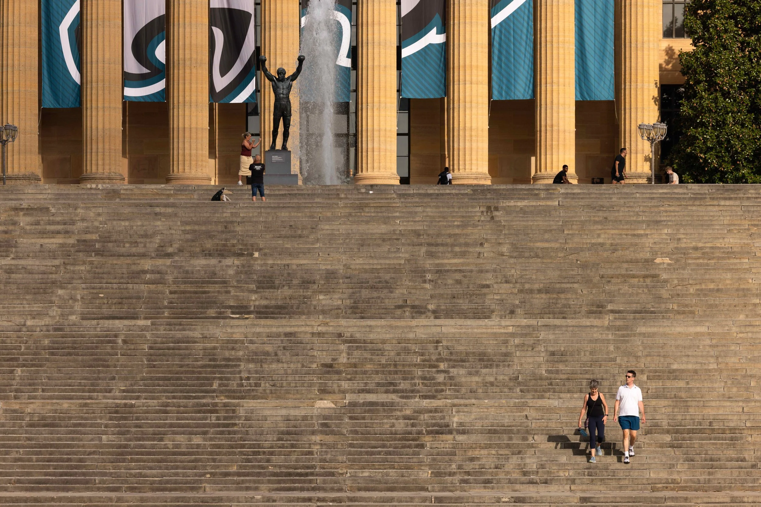   Rising Up , Philadelphia Museum of Art Steps (Steve Weinik, 2025) 