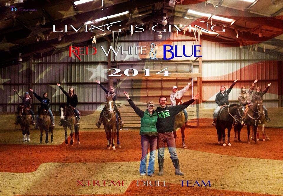 The Xtreme Drill Team, Coach, and creator compilation image from a practice. 